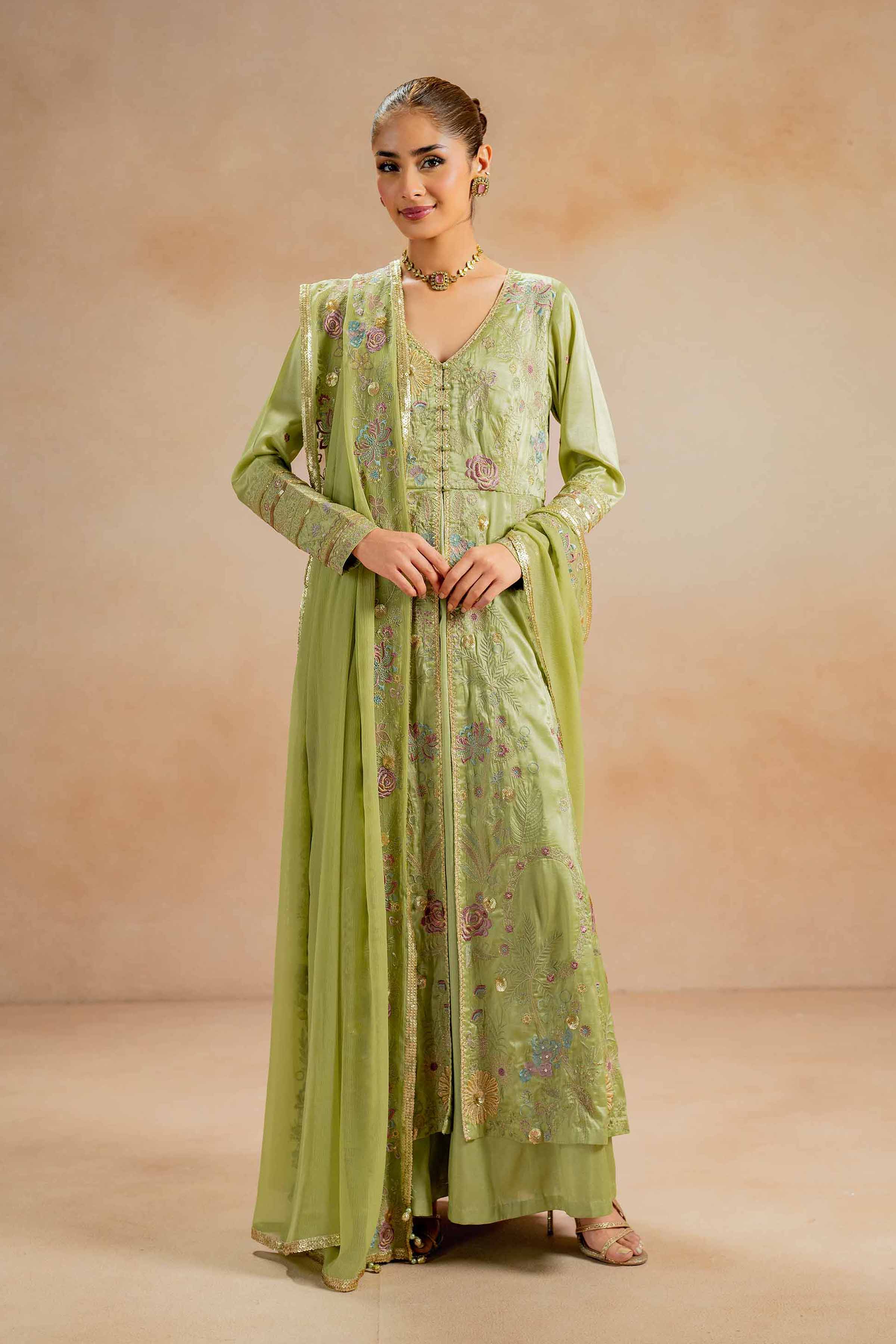 3 Piece - Embroidered Suit - 42308024