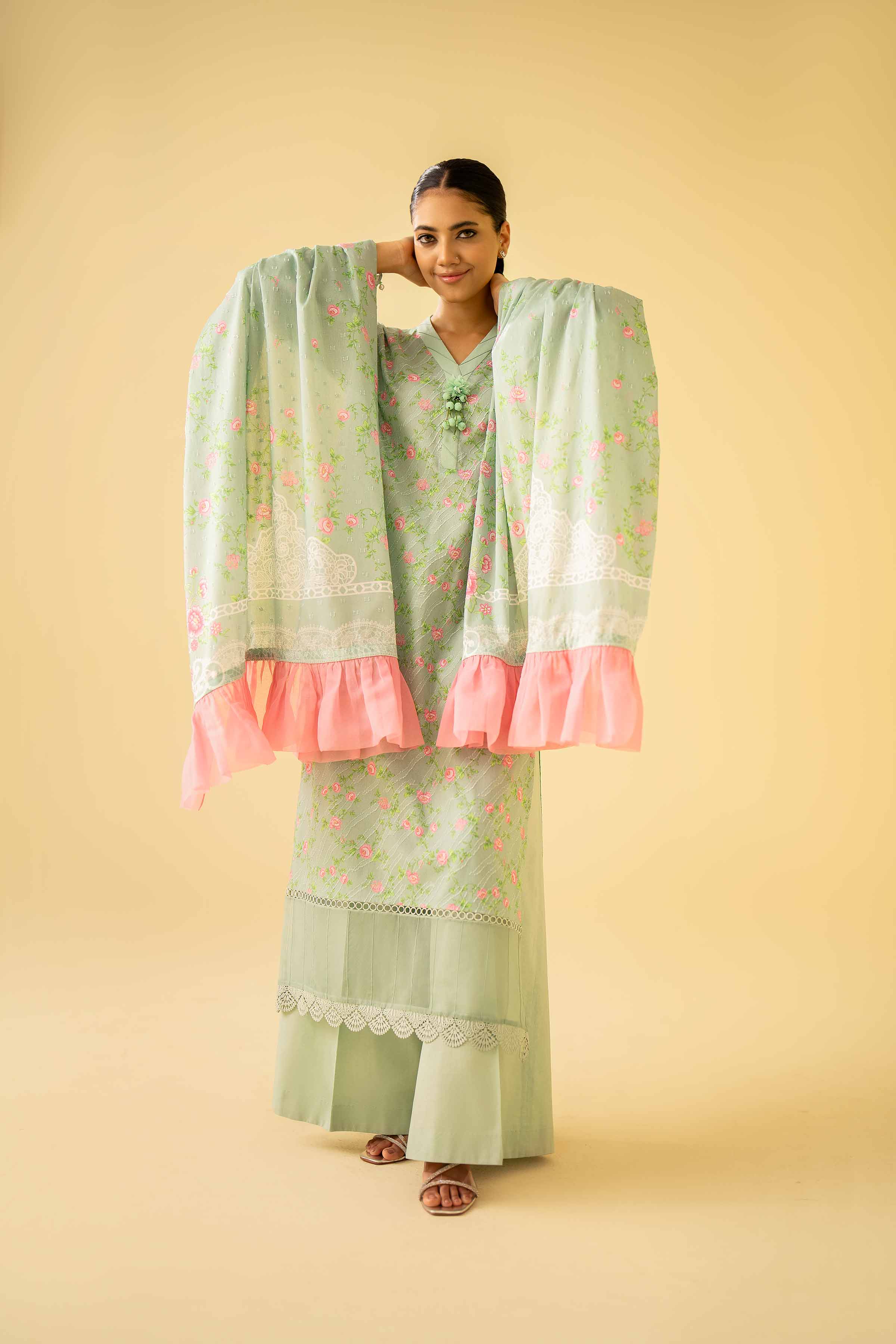 3 Piece - Digital Printed Suit - 42401497