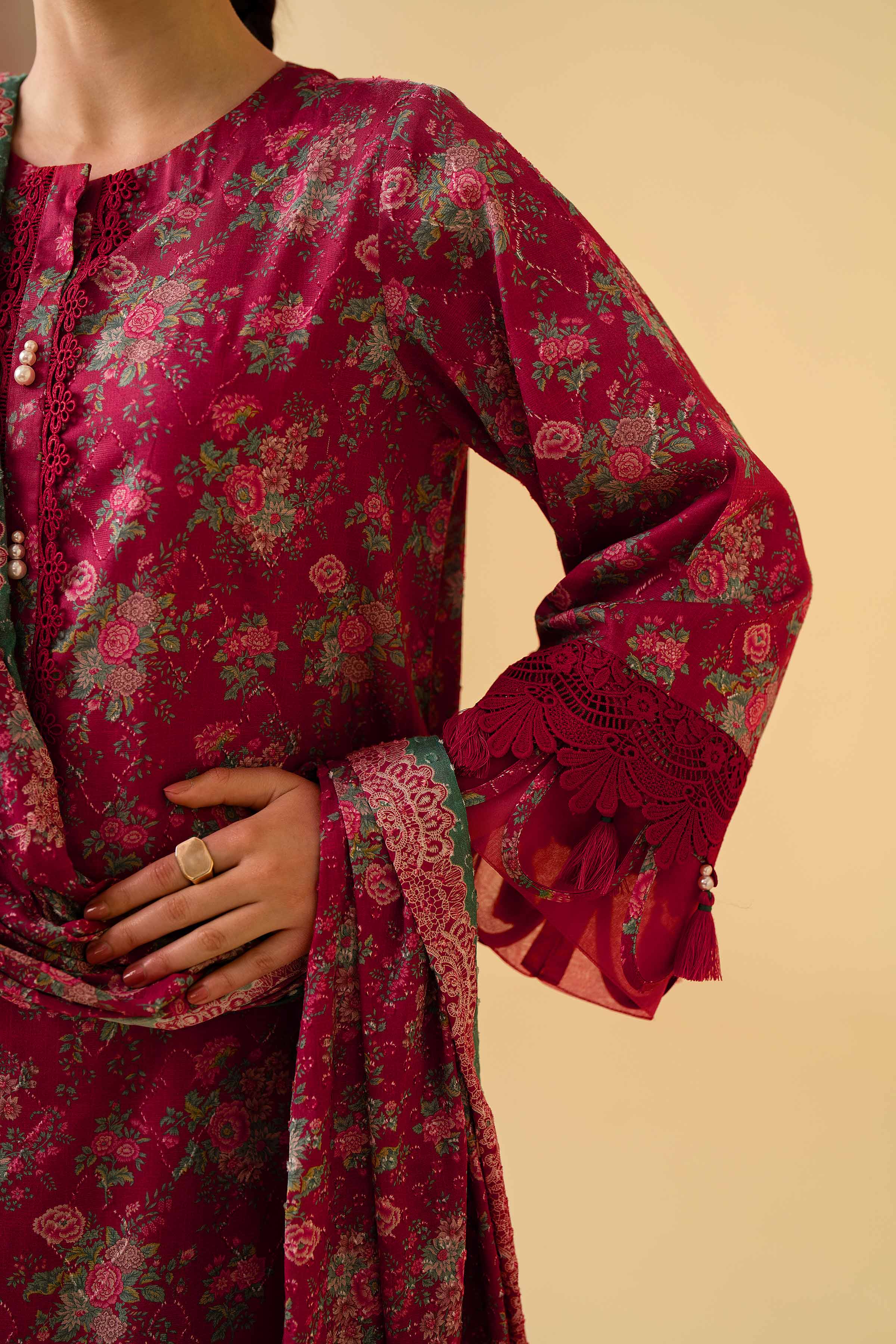 3 Piece - Digital Printed Suit - 42401499