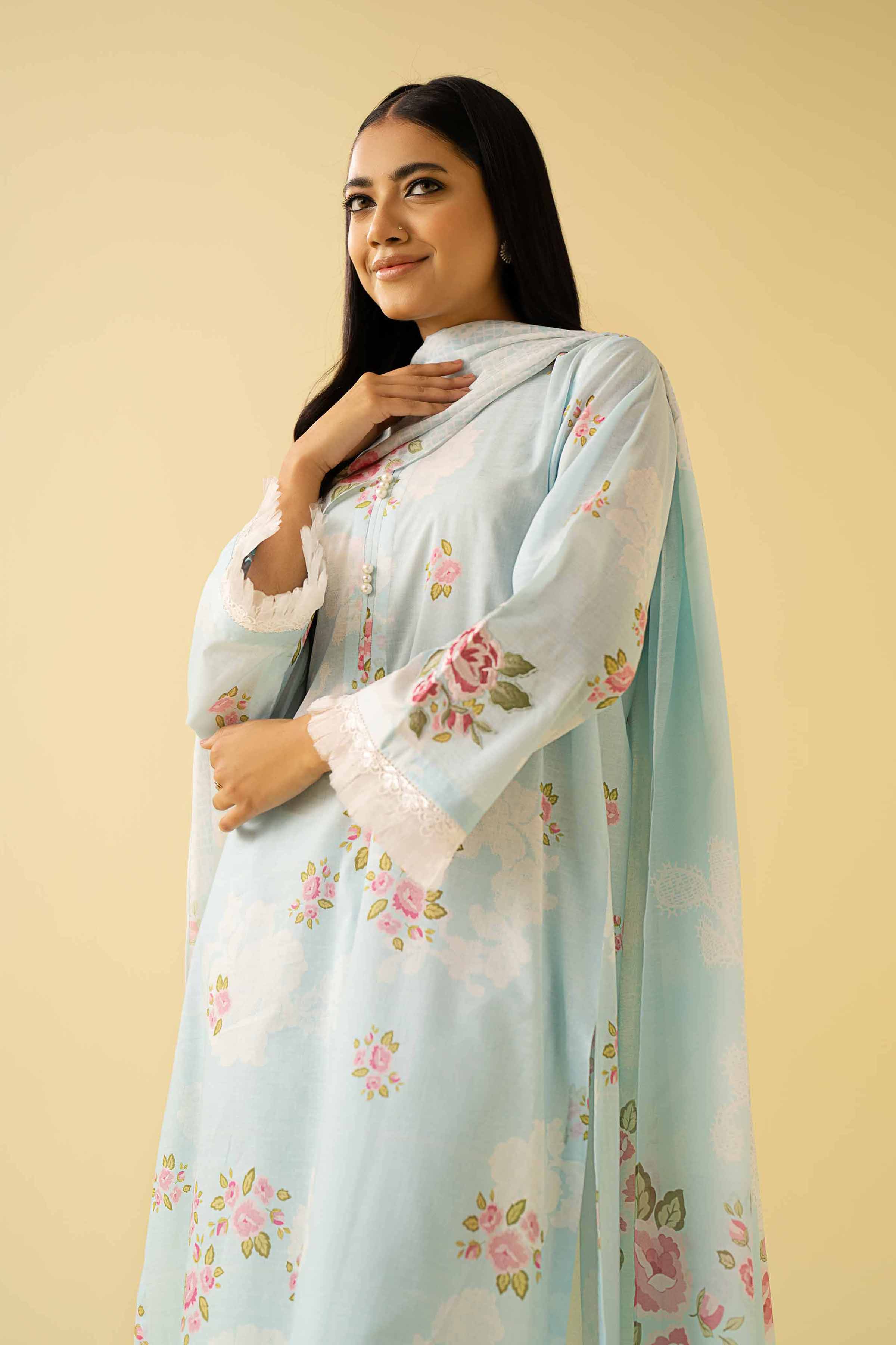 2 Piece - Printed Embroidered Suit - 42401569