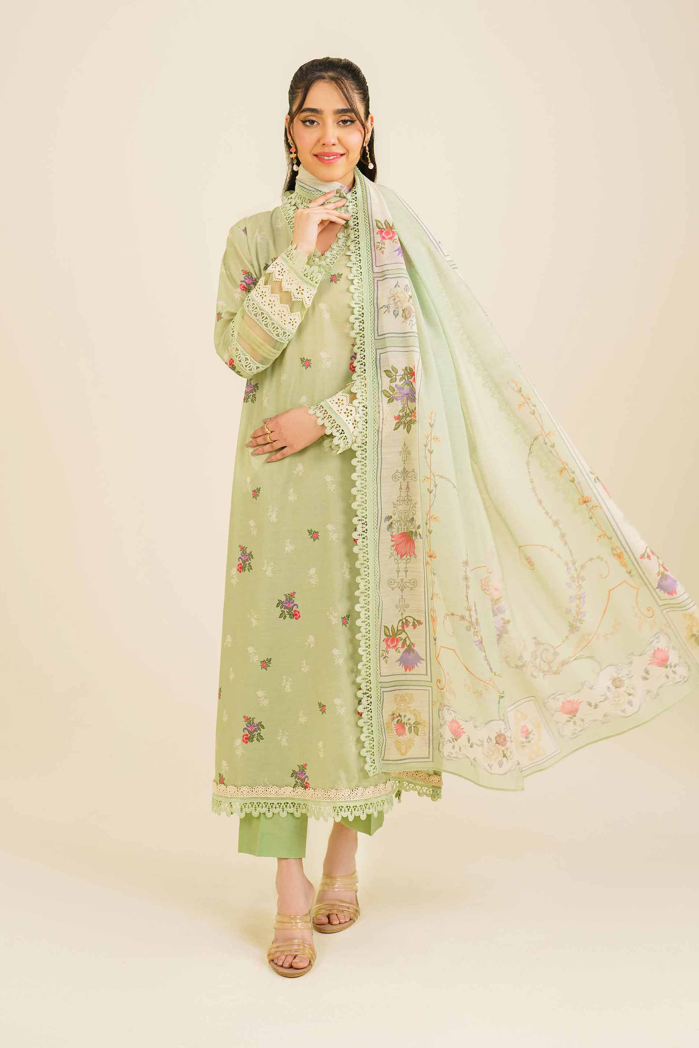2 Piece - Printed Suit With Laces - 42401611