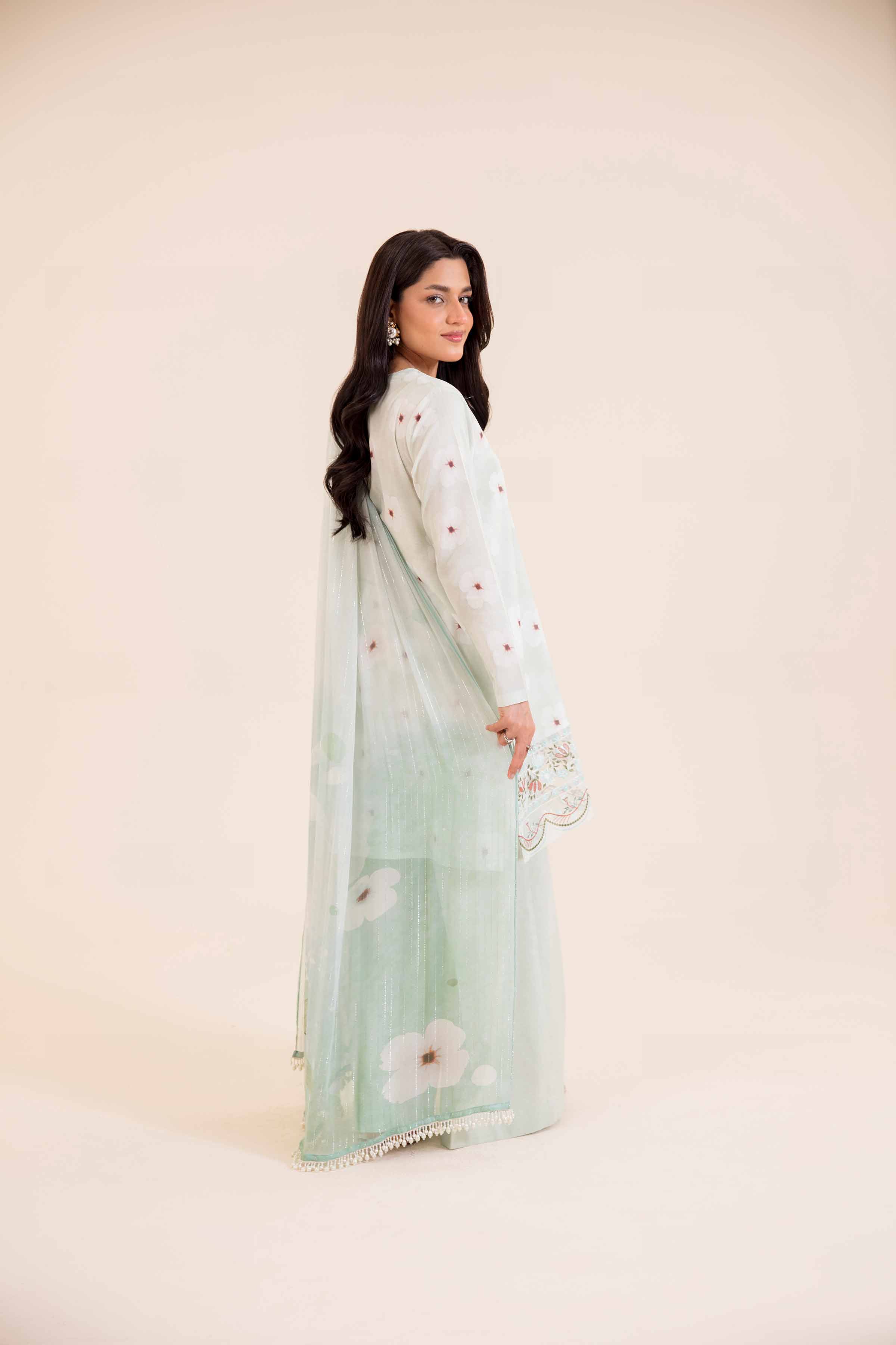 2 Piece - Printed Embroidered Suit - 42401710