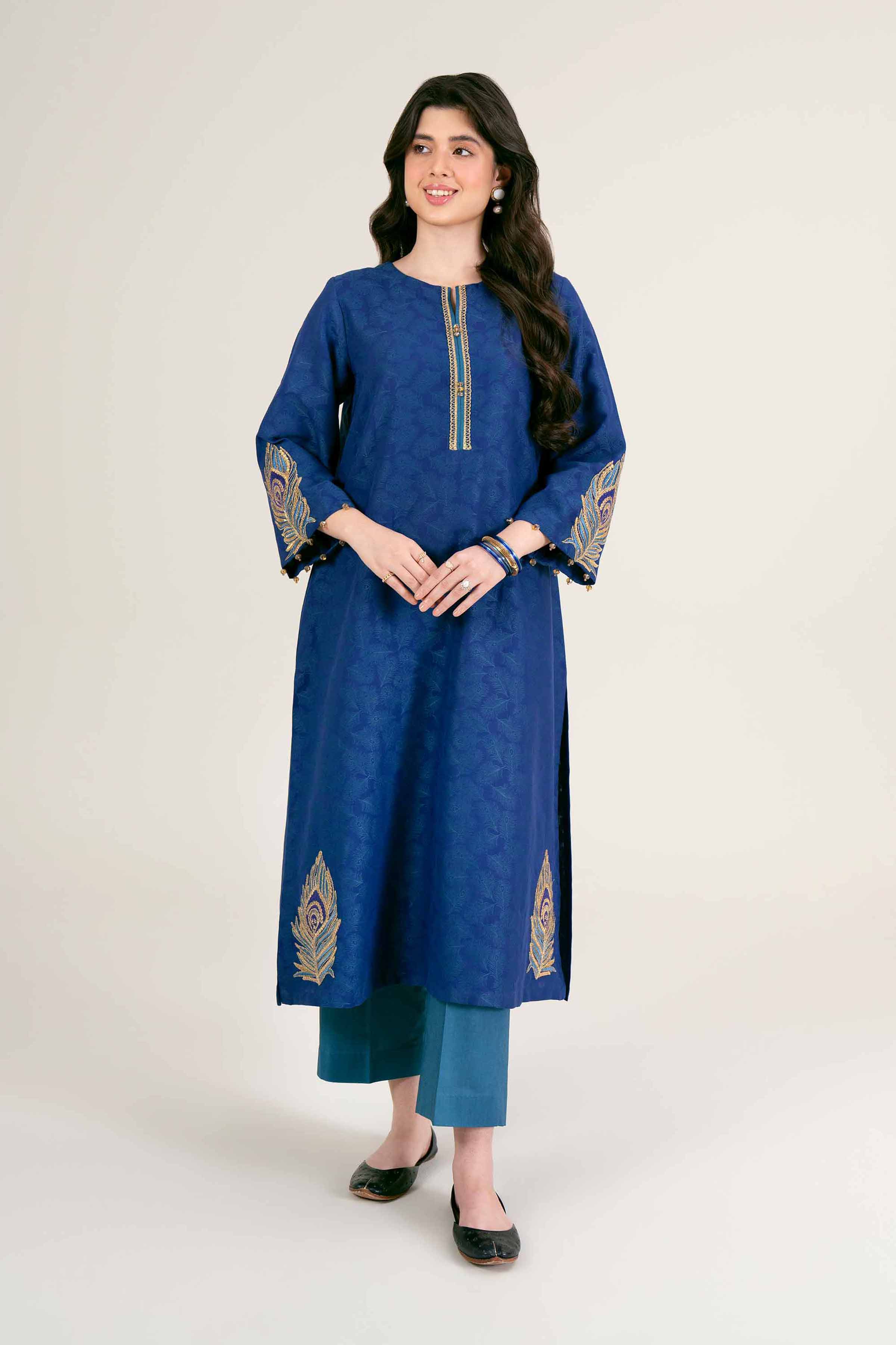 2 Piece - Jacquard Embroidered Suit - 42401749
