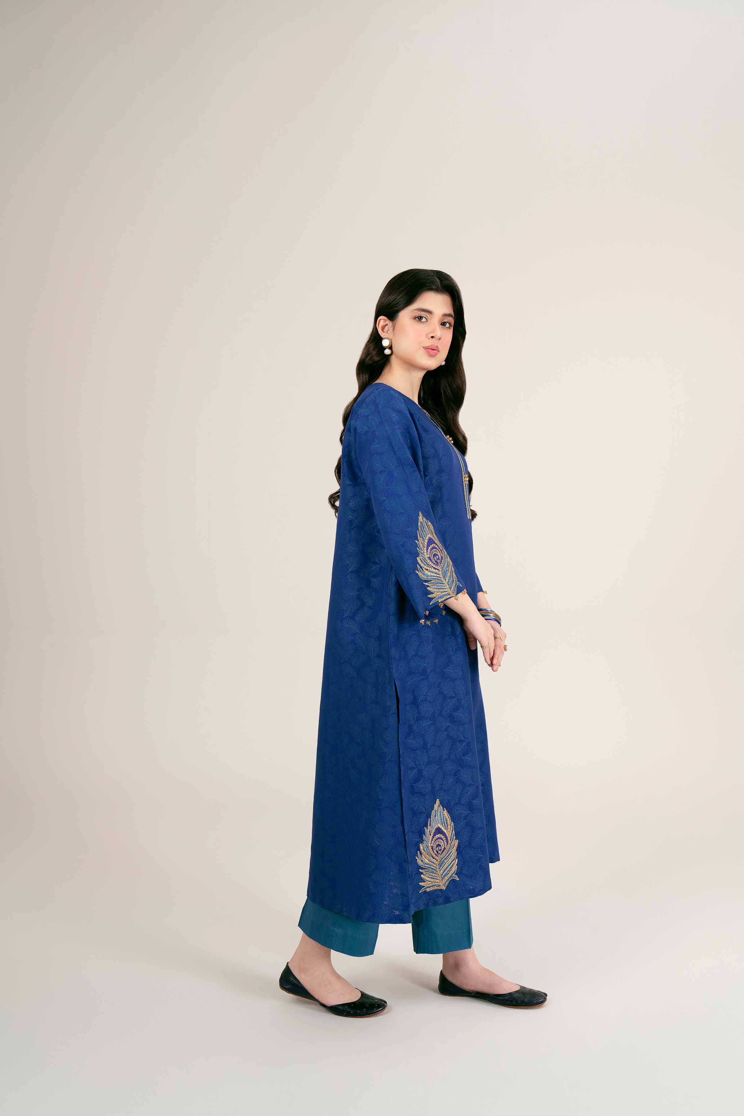 2 Piece - Jacquard Embroidered Suit - 42401749
