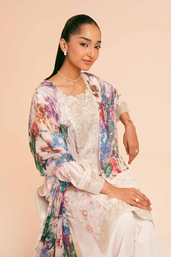2 Piece - Printed Embroidered Suit - 42401768