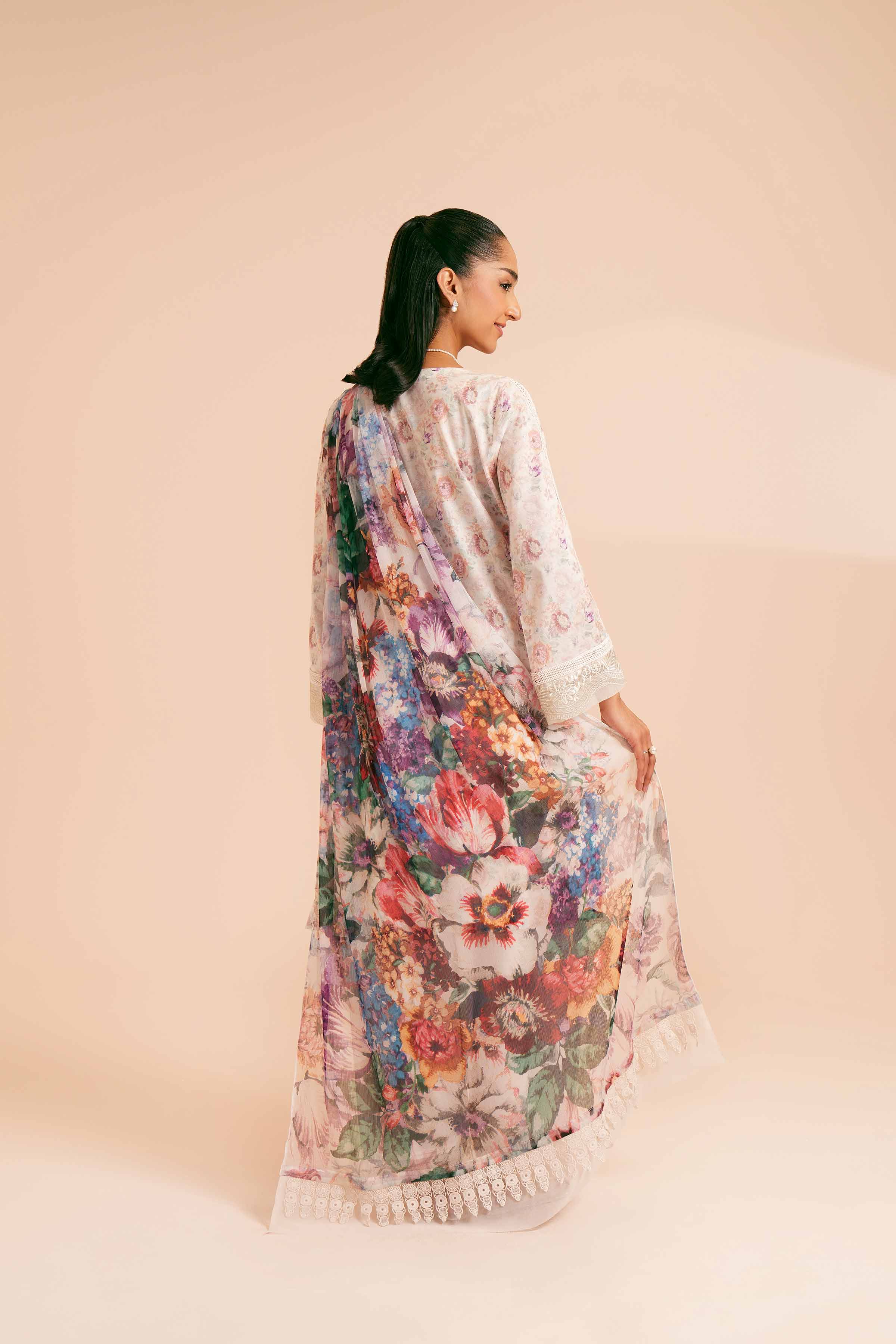 2 Piece - Printed Embroidered Suit - 42401768