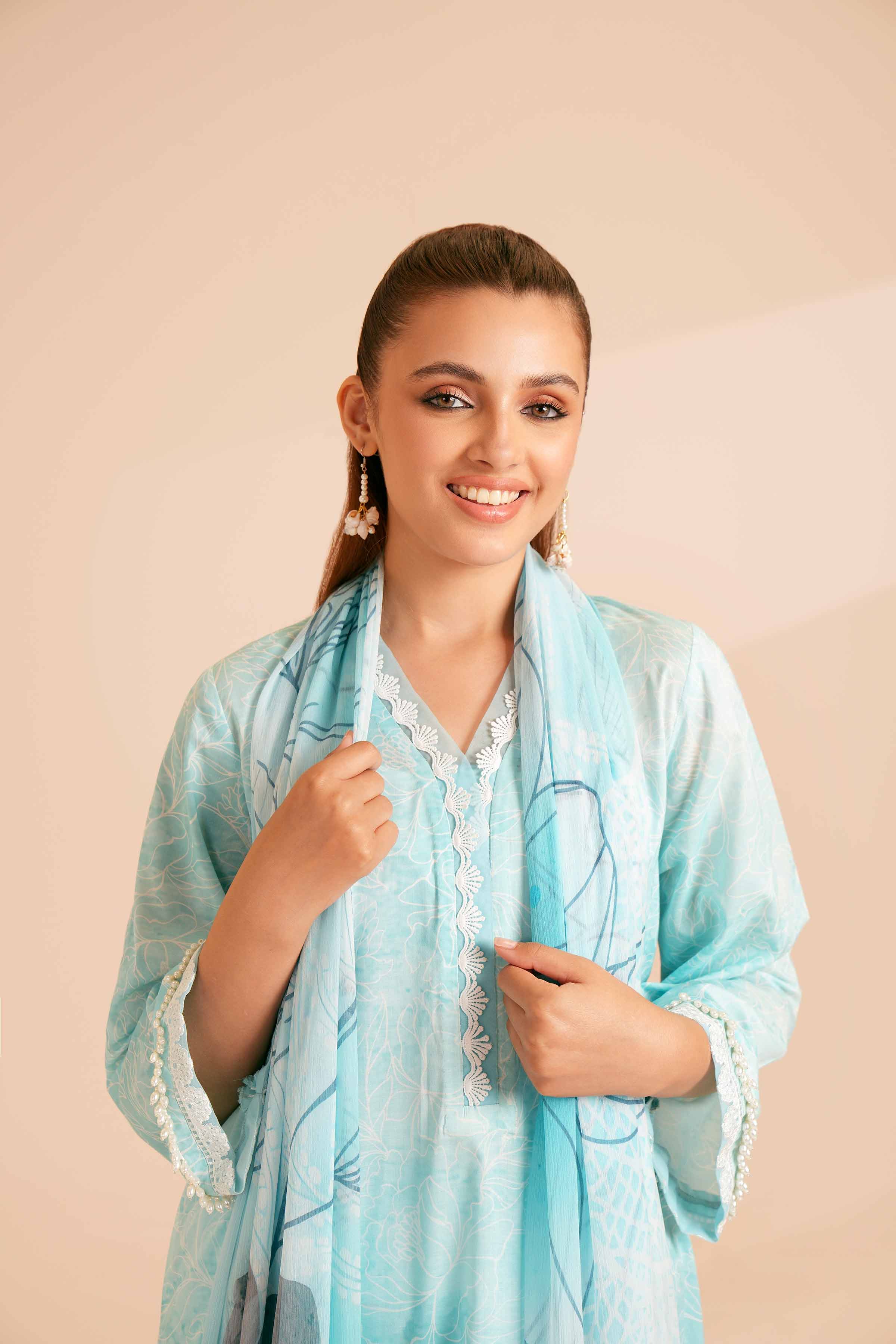 2 Piece - Printed Embroidered Suit - 42401769