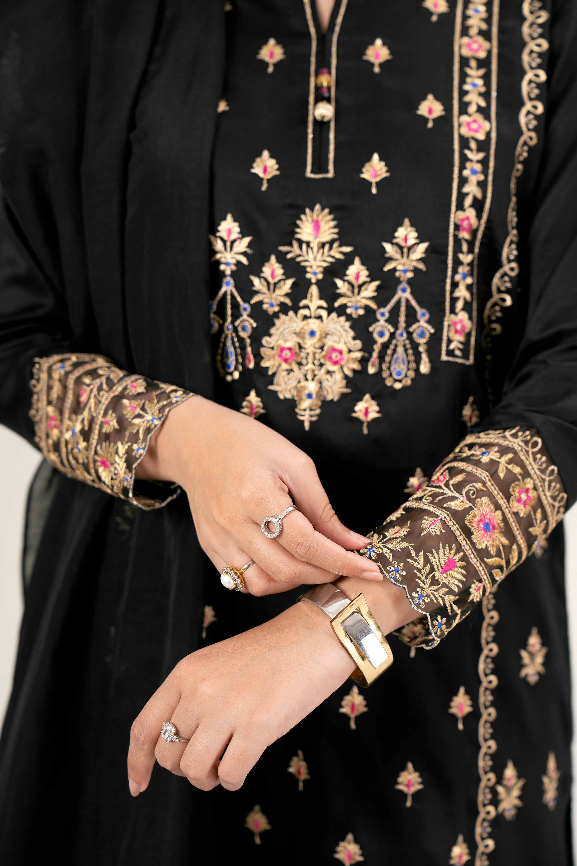3 Piece - Embroidered Suit - 42401796