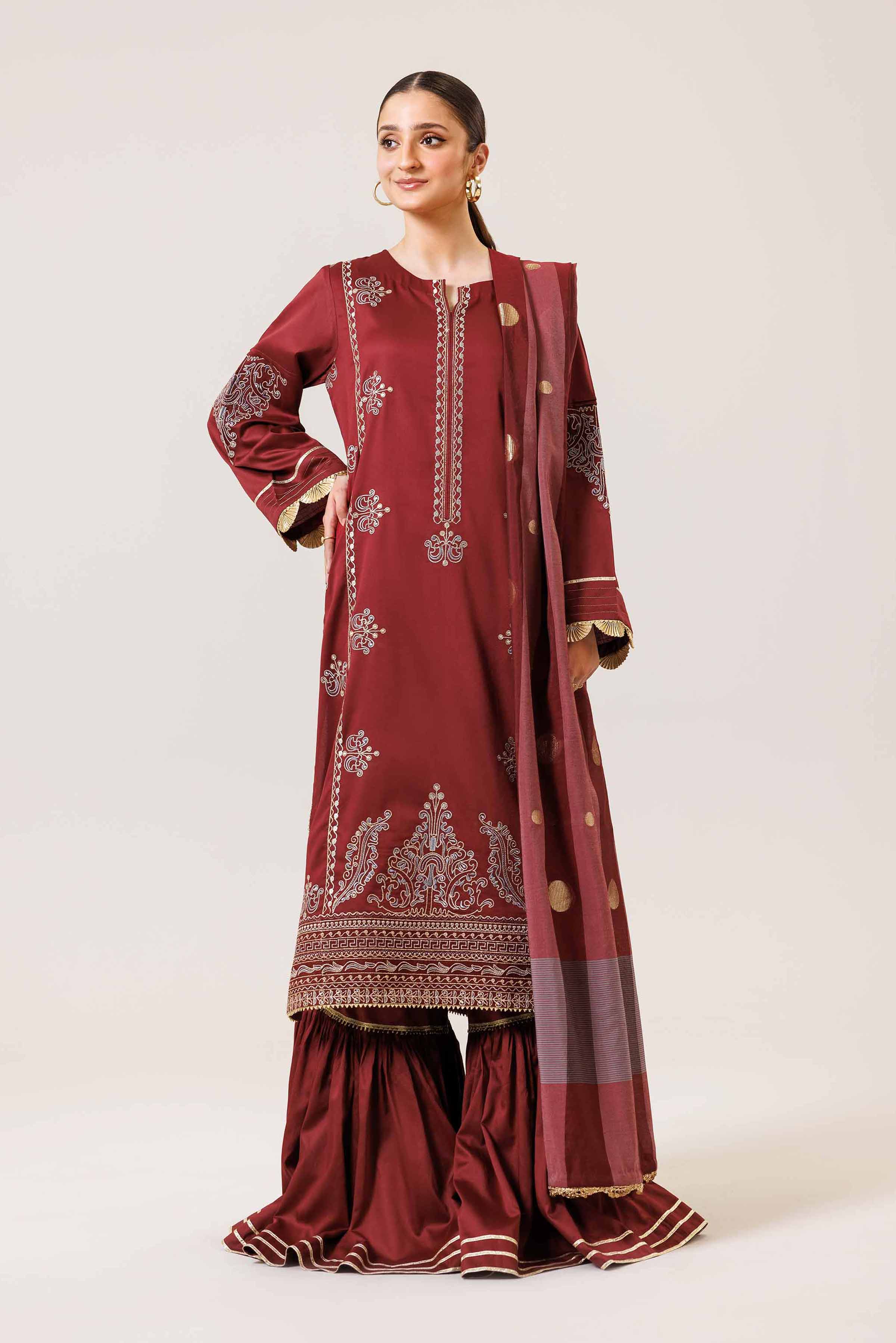 3 Piece - Embroidered Suit - 42401798