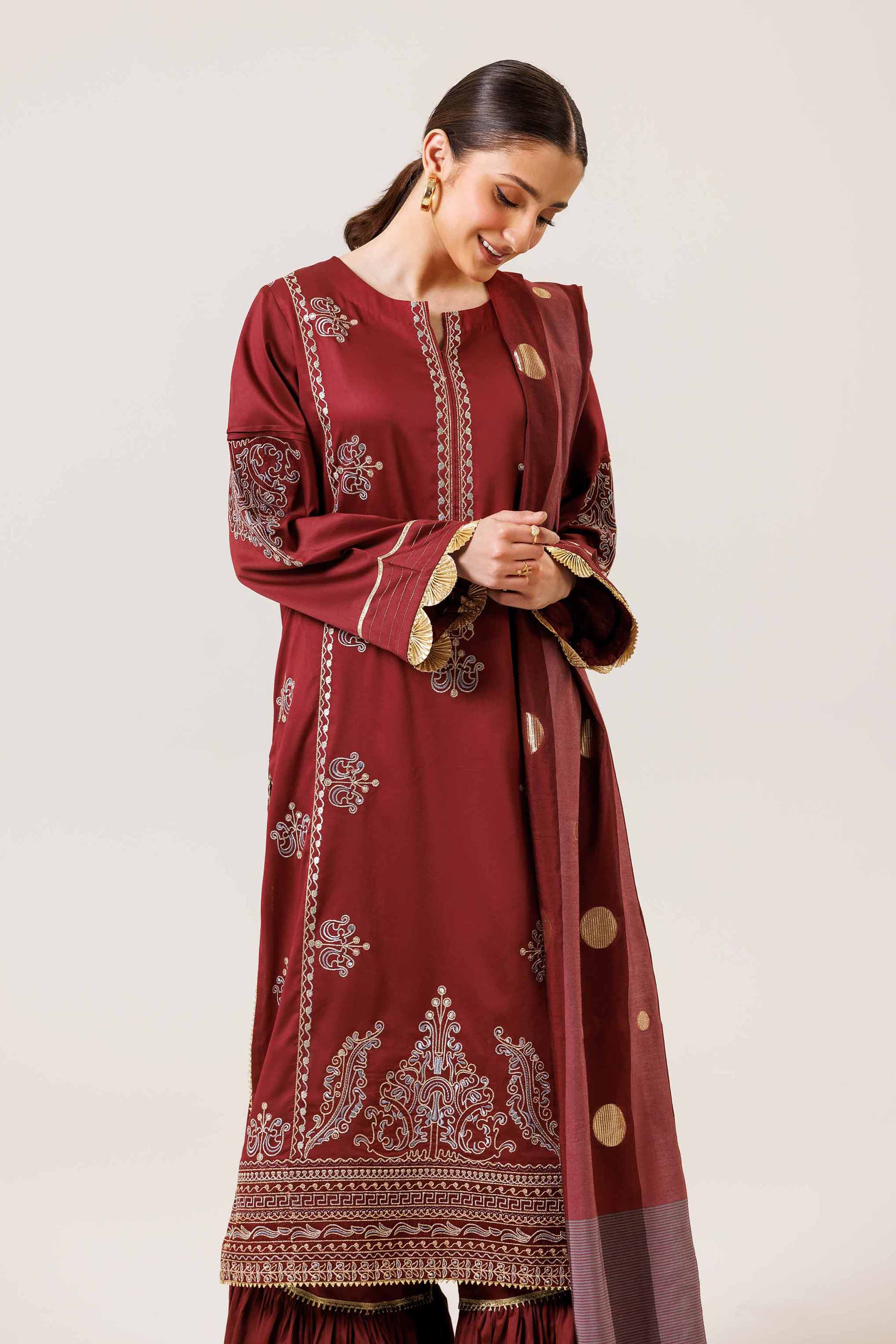 3 Piece - Embroidered Suit - 42401798
