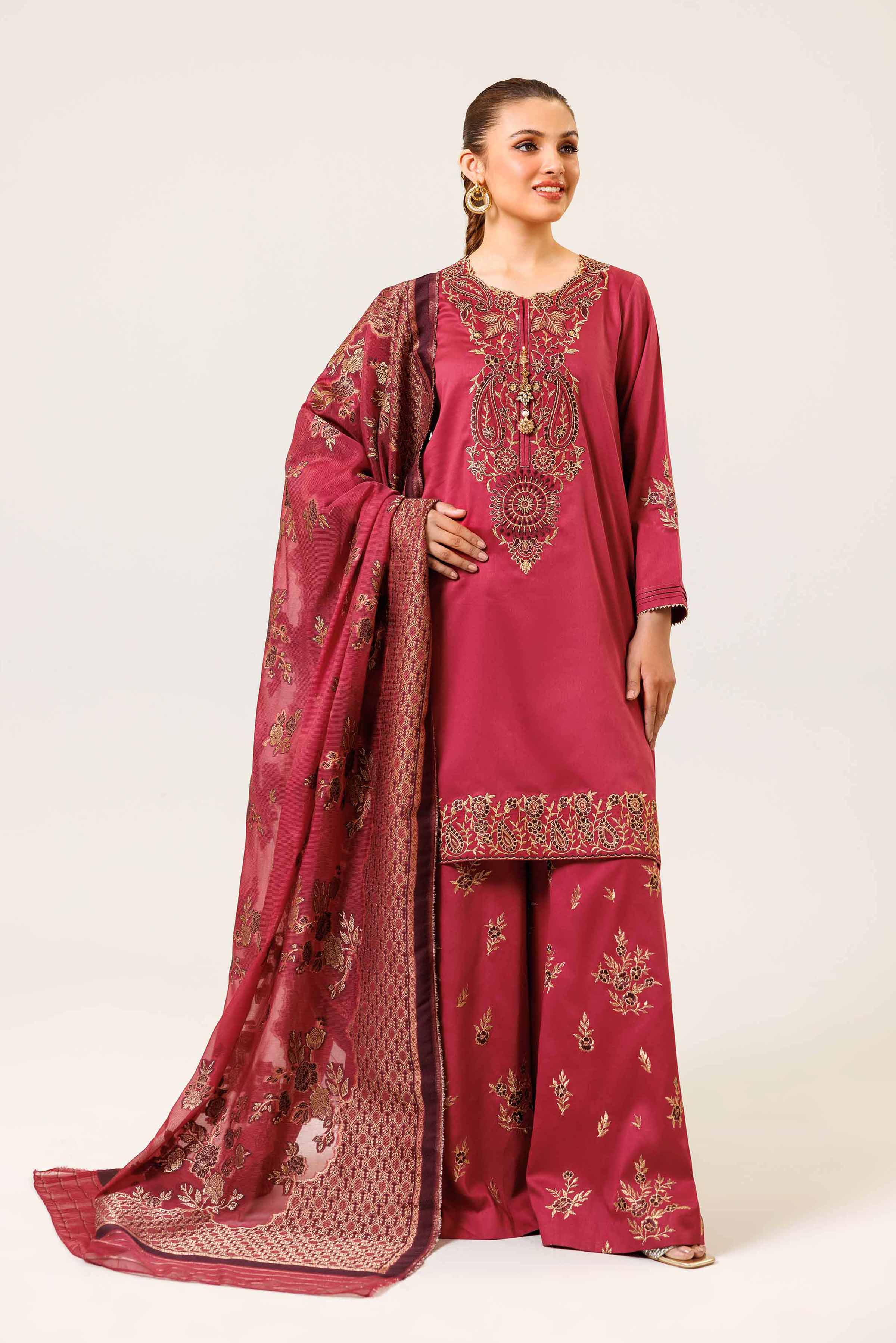 3 Piece - Embroidered Suit - 42401801