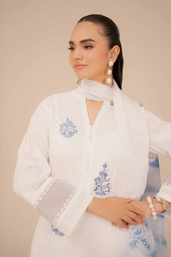 2 Piece - Printed Embroidered Suit - 42401946