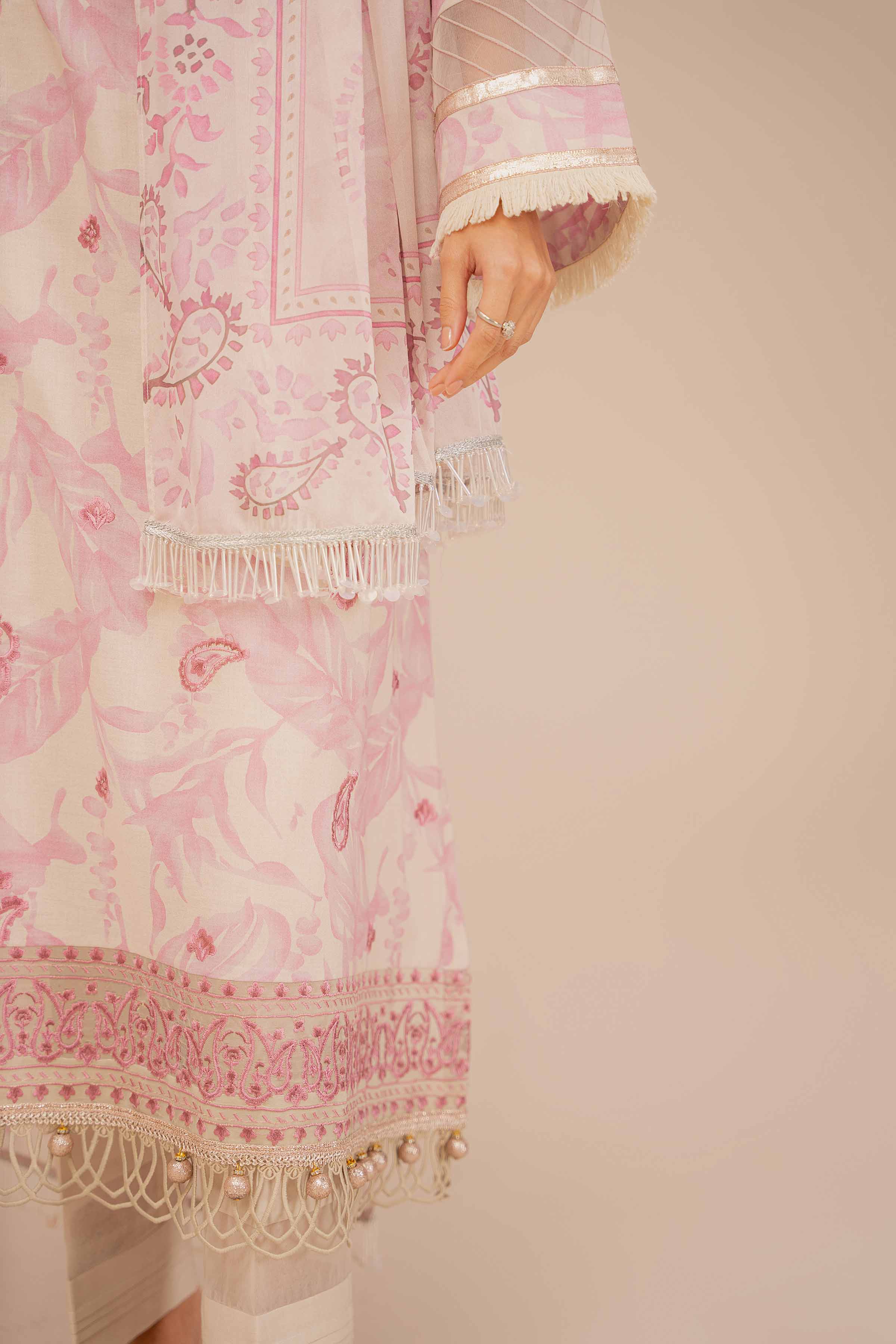 2 Piece - Printed Embroidered Suit - 42401949