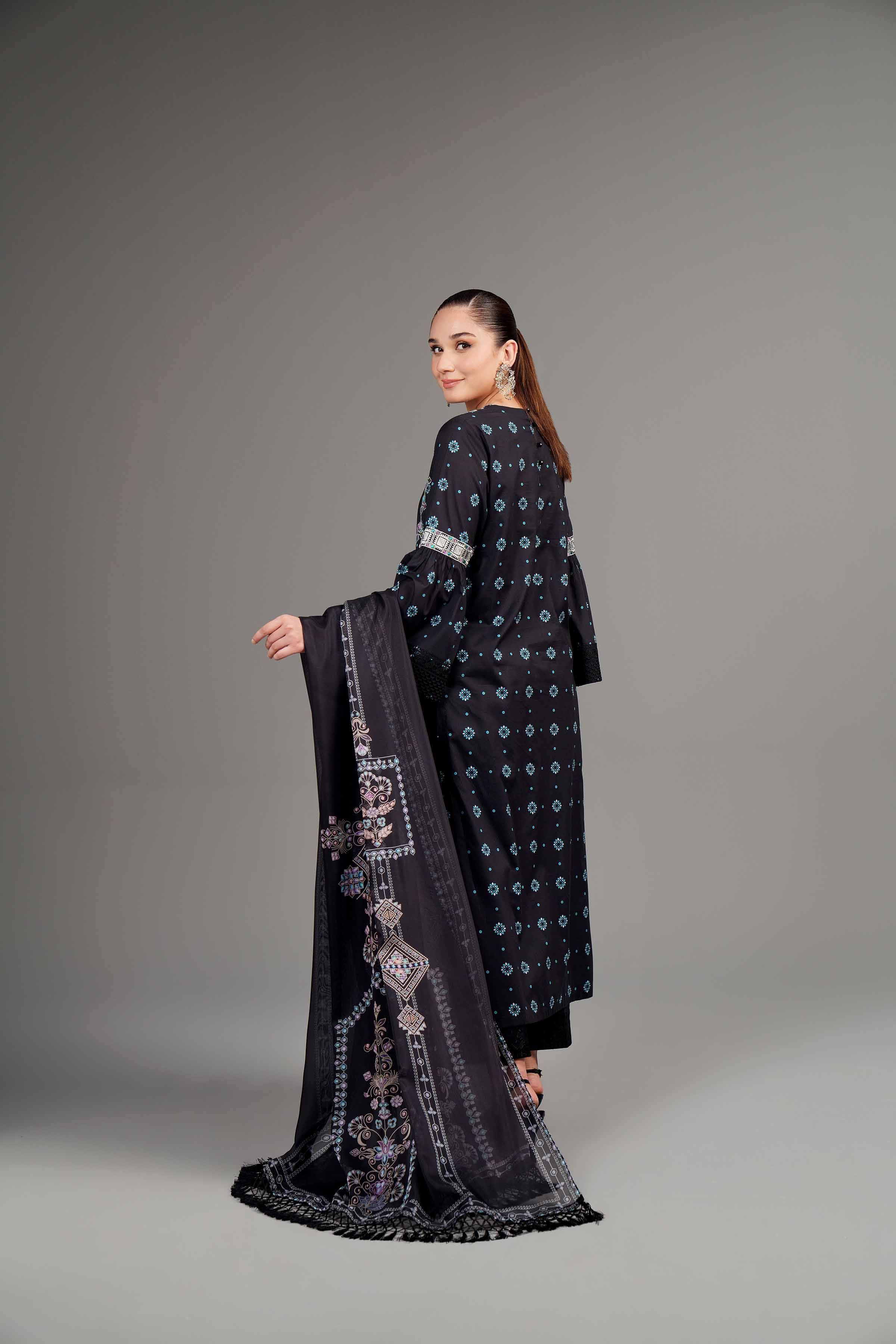 2 Piece - Printed Embroidered Suit - 42401953