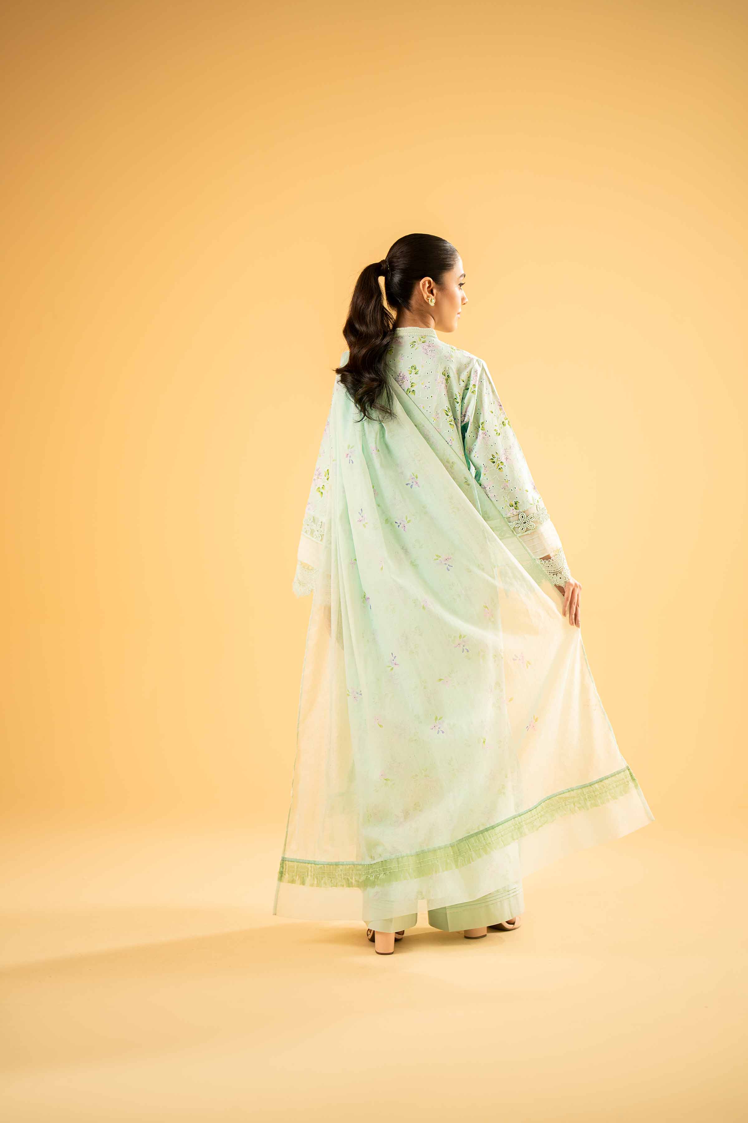 3 Piece - Digital Printed Embroidered Suit - 42401965