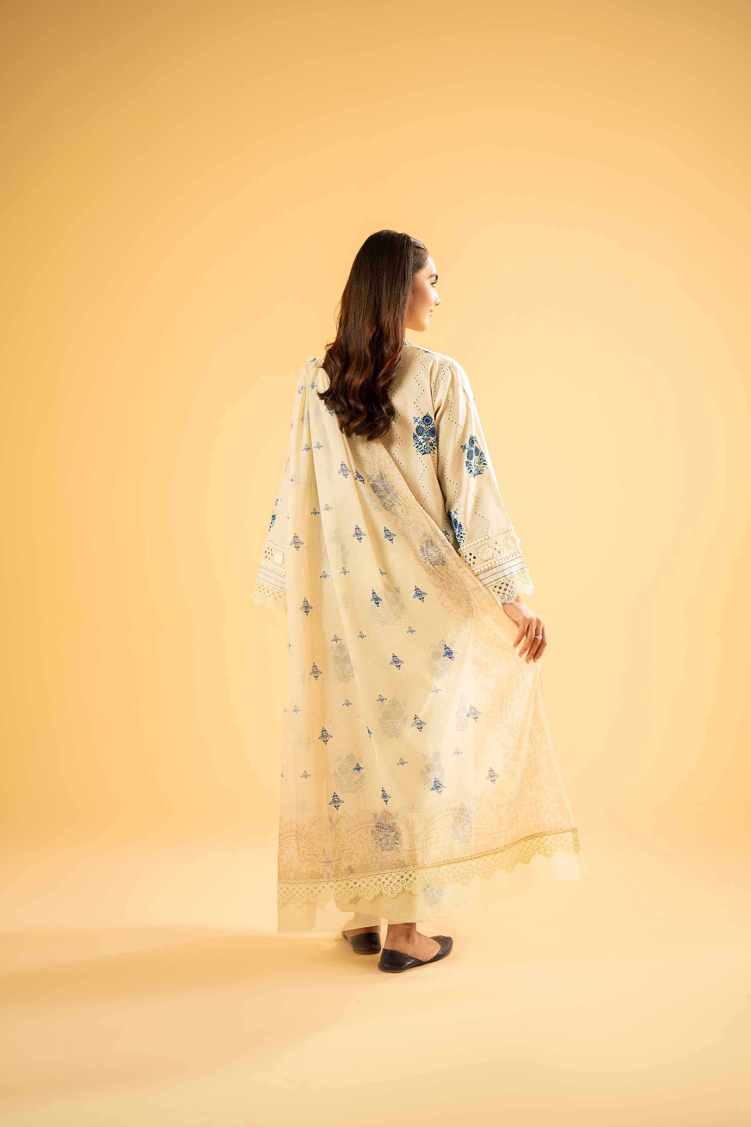 3 Piece - Digital Printed Embroidered Suit - 42401970