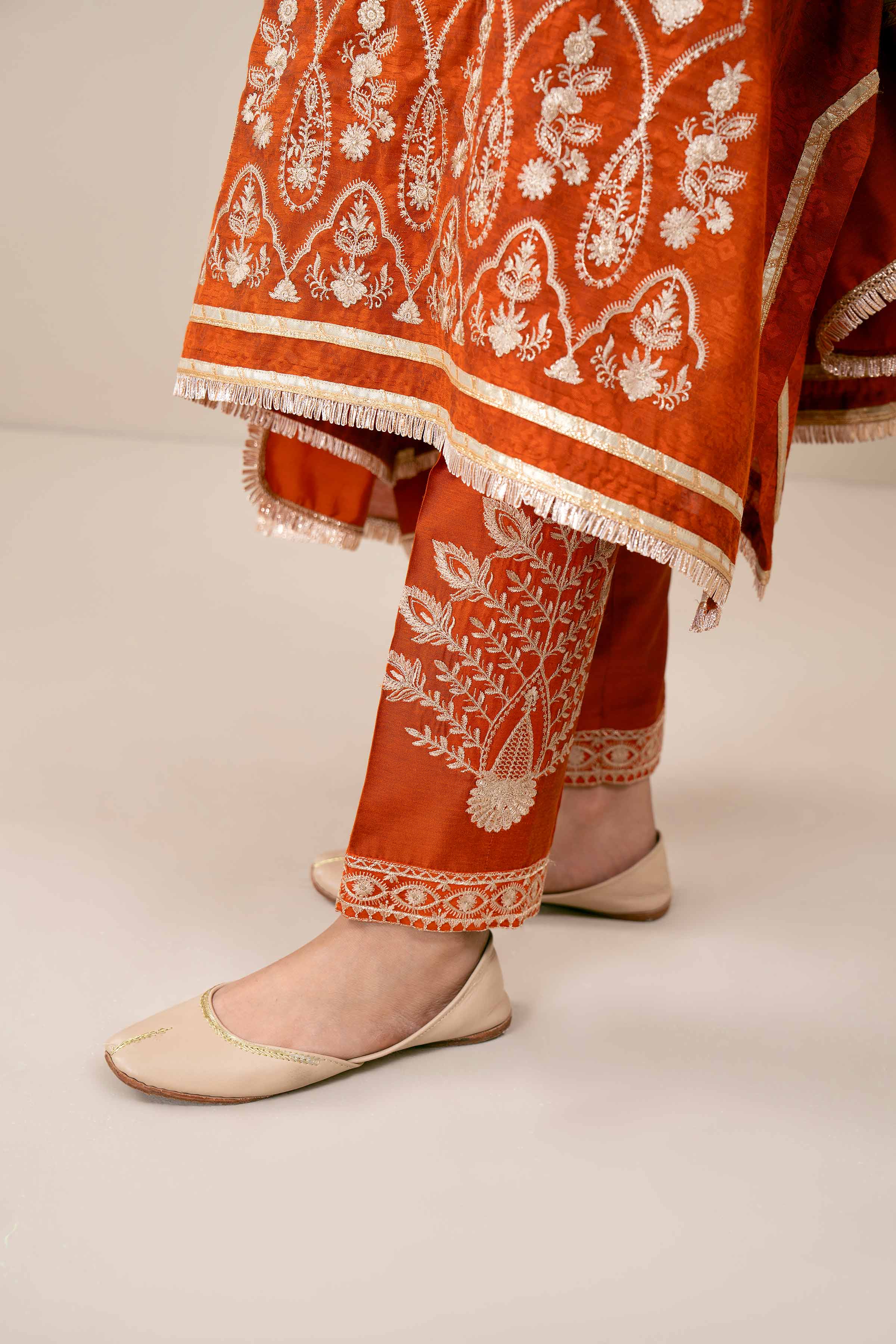 3 Piece - Yarn Dyed Embroidered Suit - 42401977