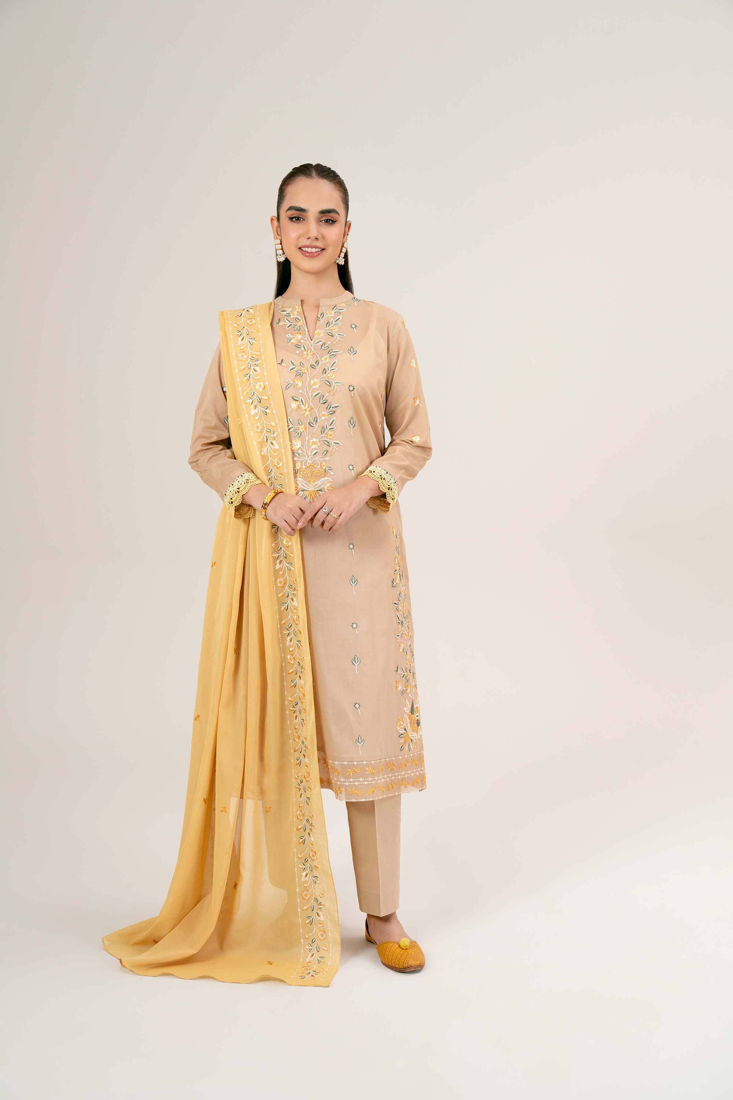 3 Piece - Embroidered Suit - 42401995