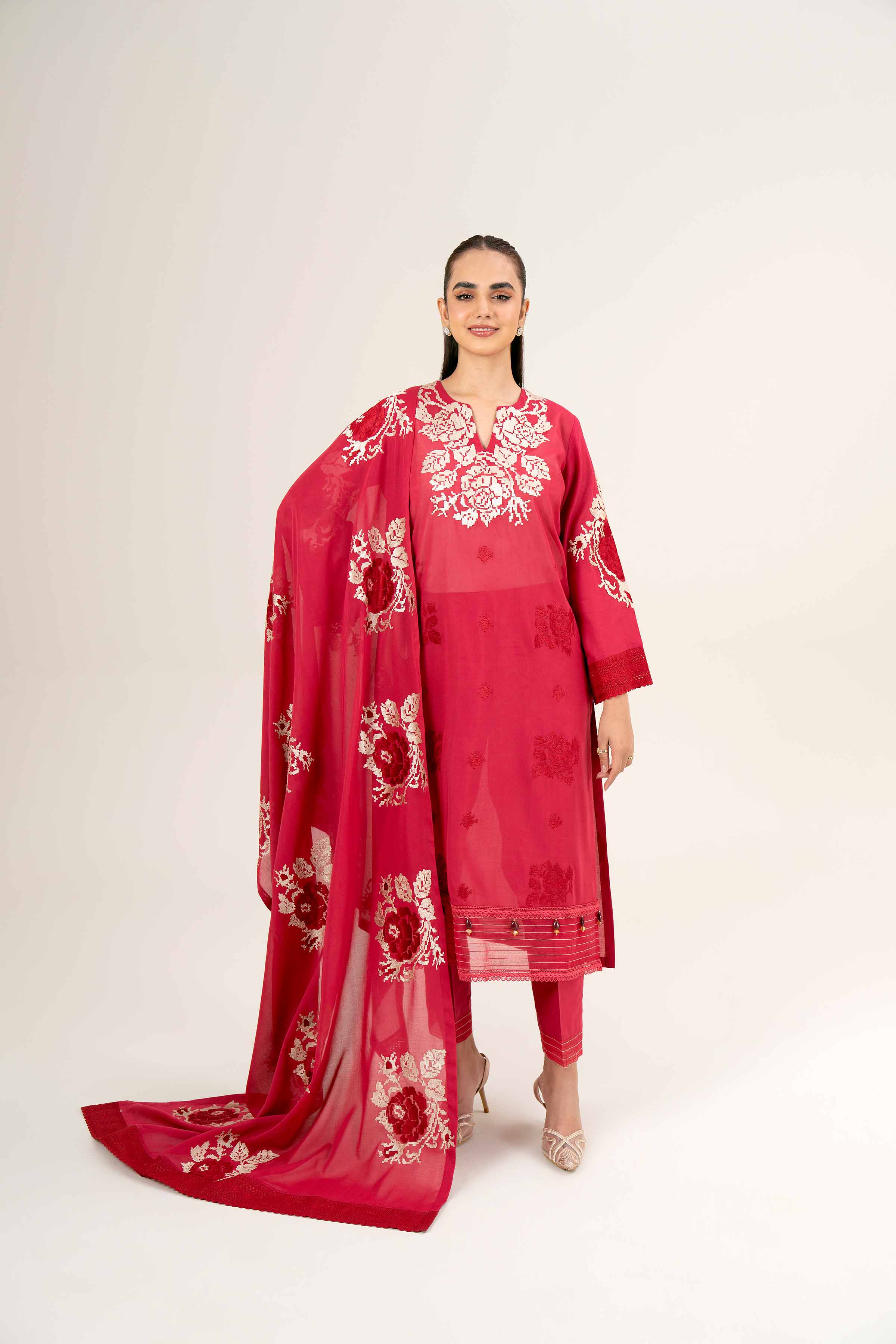 3 Piece - Embroidered Suit - 42402002