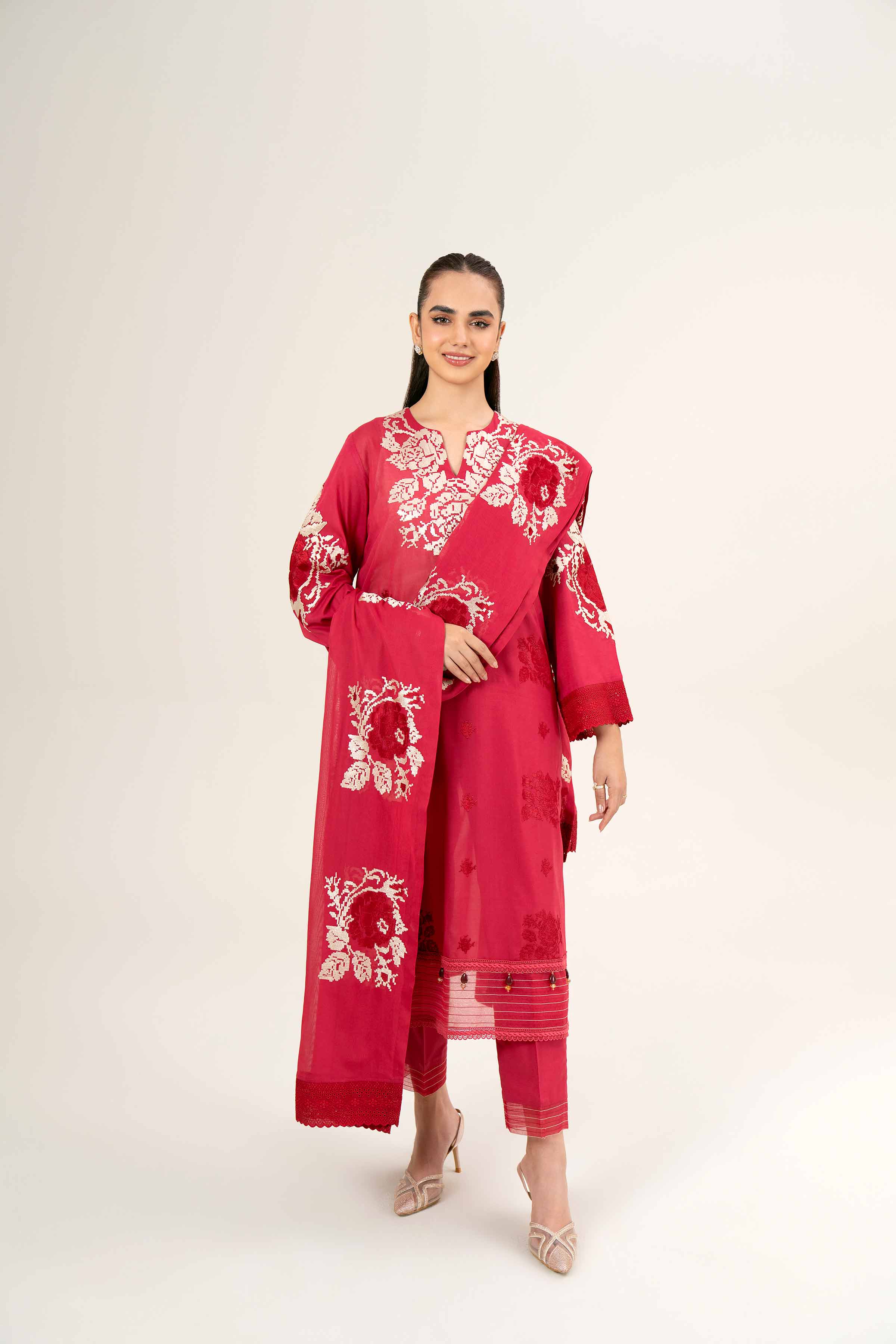 3 Piece - Embroidered Suit - 42402002
