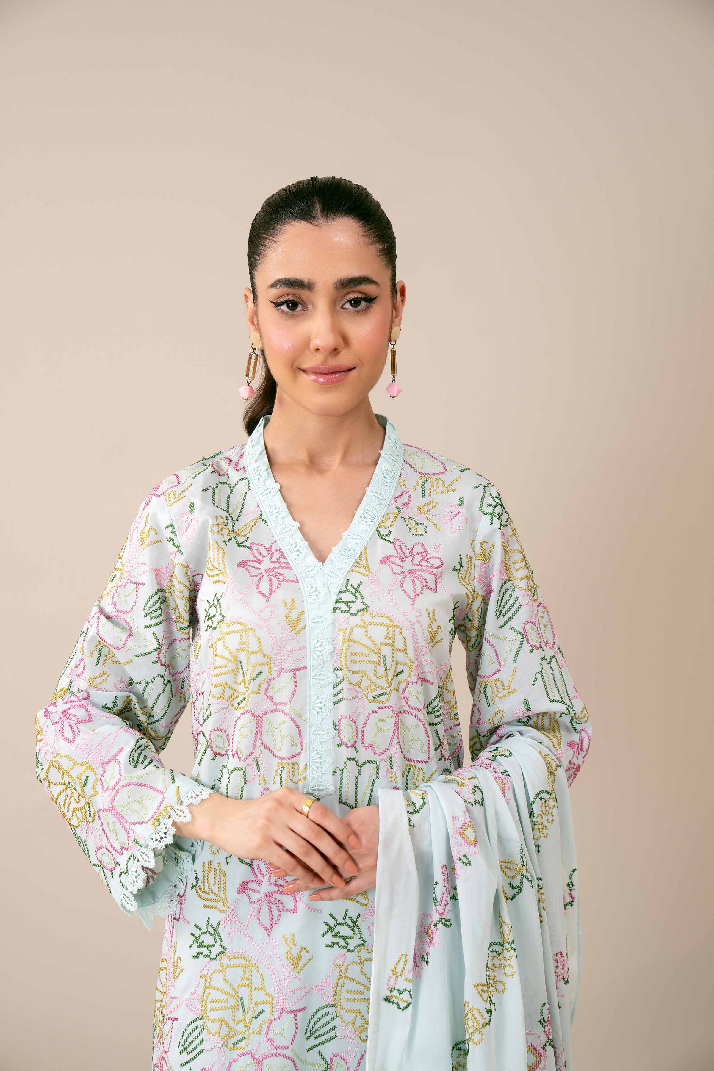 3 Piece - Embroidered Suit - 42402003