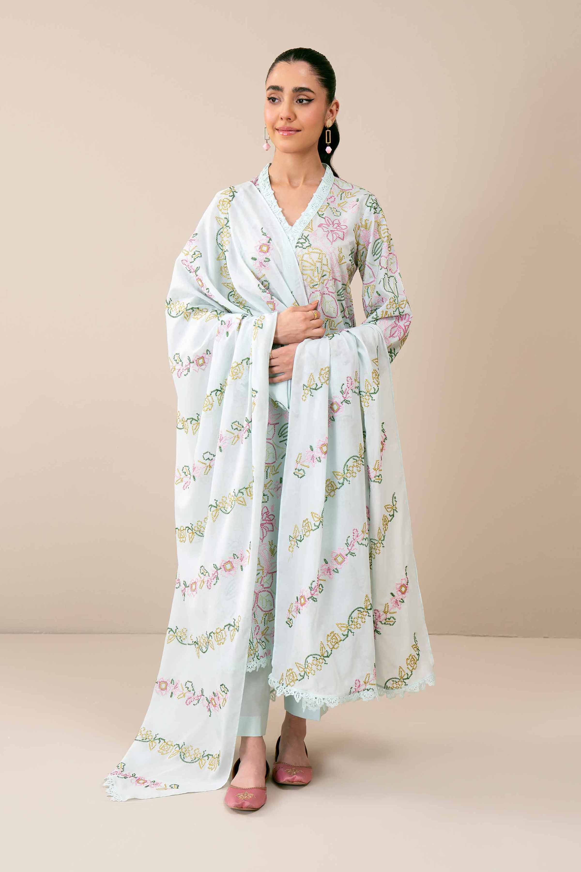 3 Piece - Embroidered Suit - 42402003