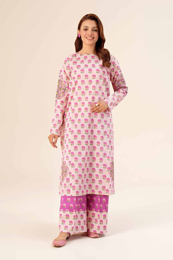 2 Piece - Printed Embroidered Suit - 42402080