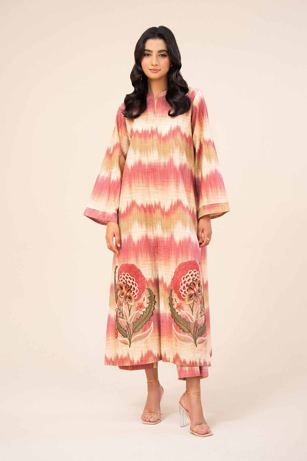 2 Piece - Printed Embroidered Suit - 42402083