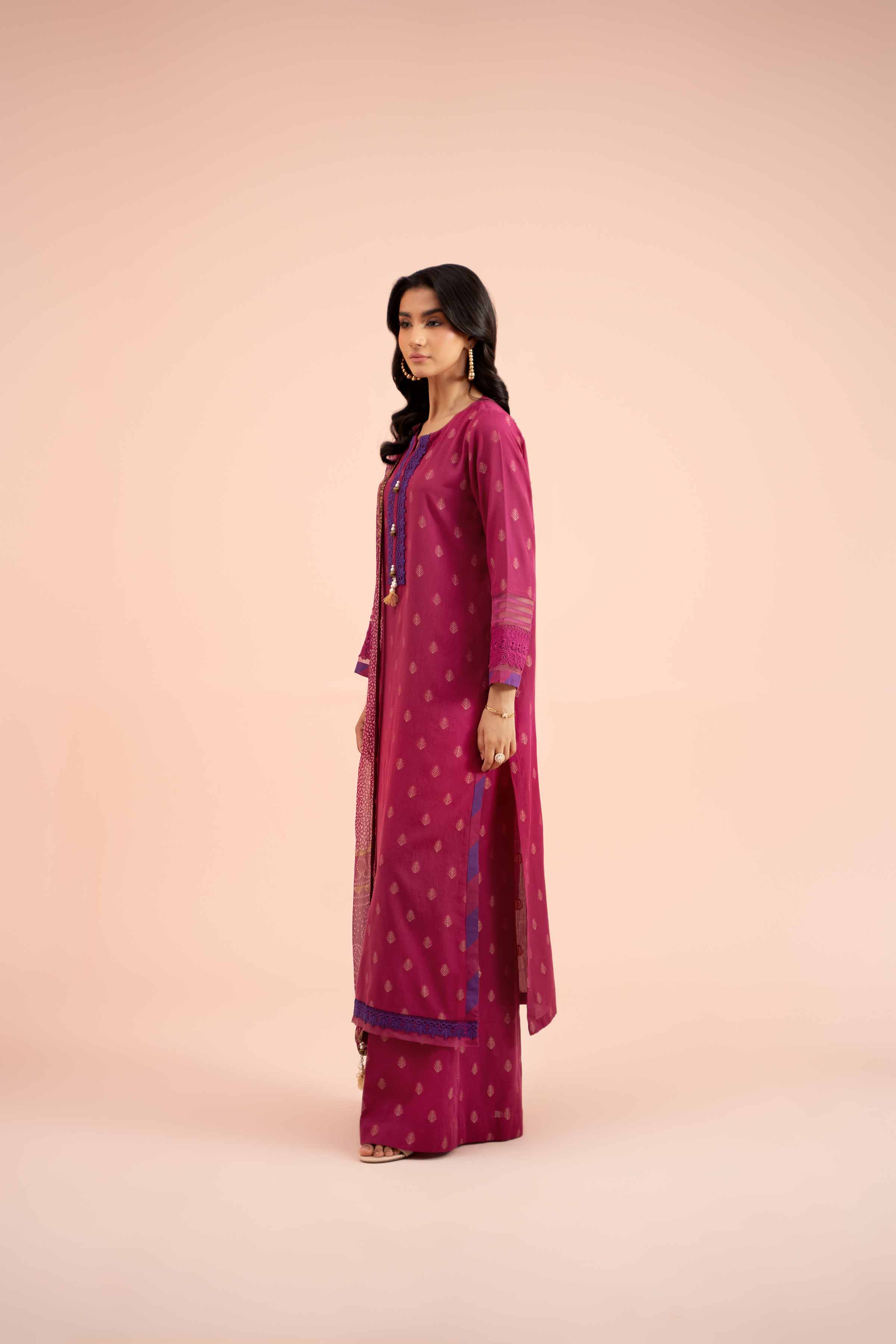 3 Piece - Jacquard Suit - 42402121