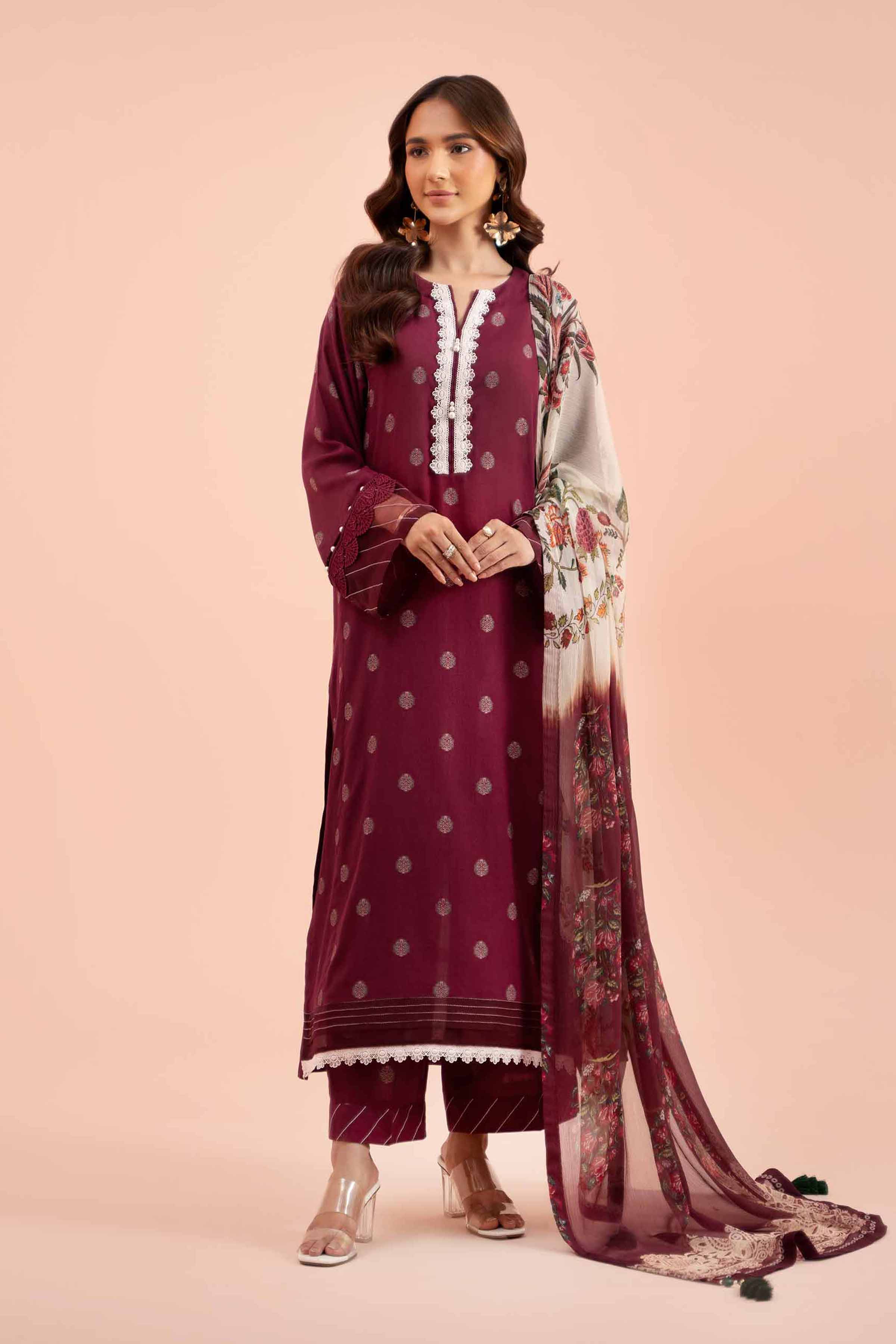3 Piece - Jacquard Suit - 42402122