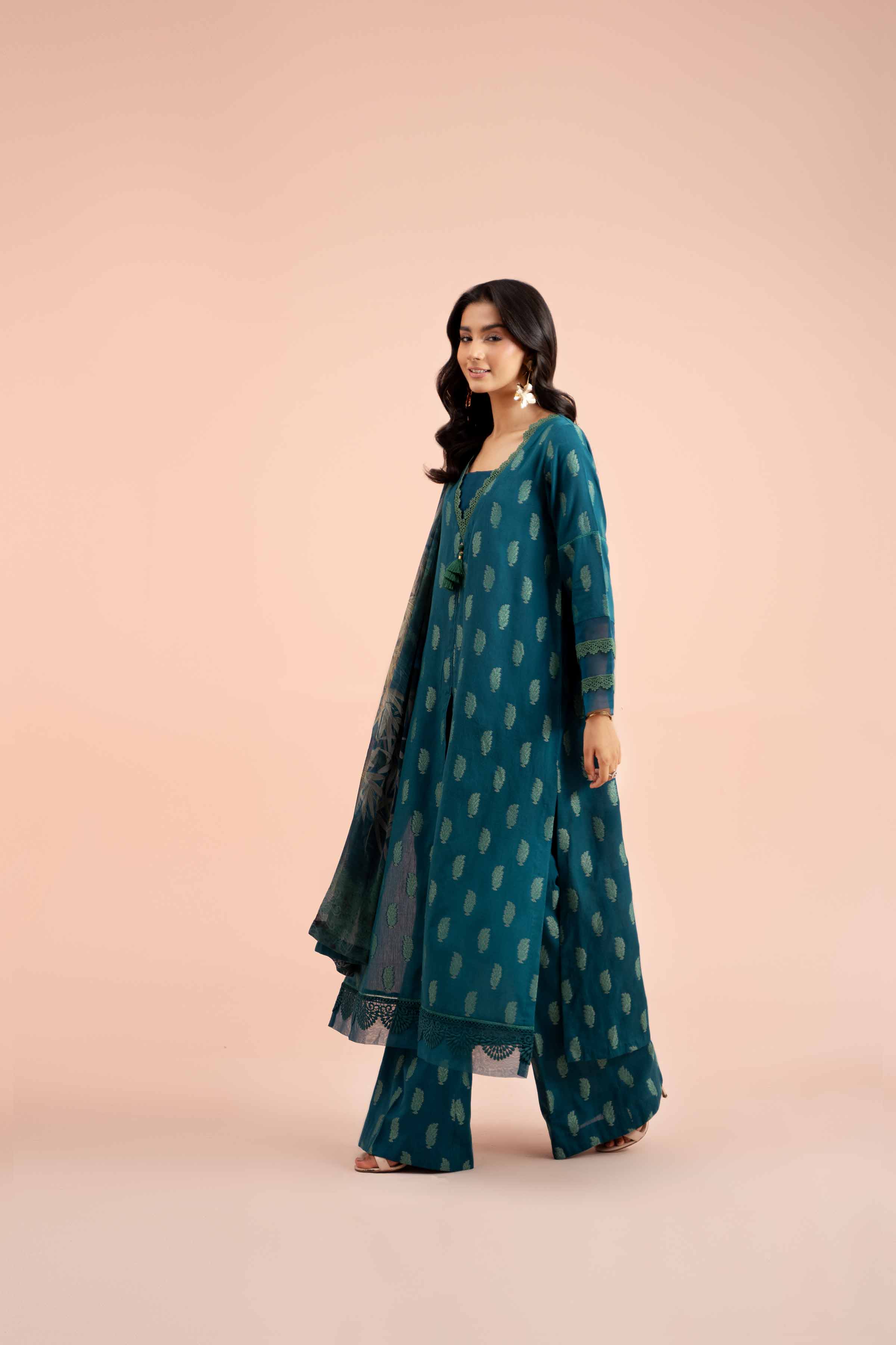 3 Piece - Jacquard Suit - 42402123
