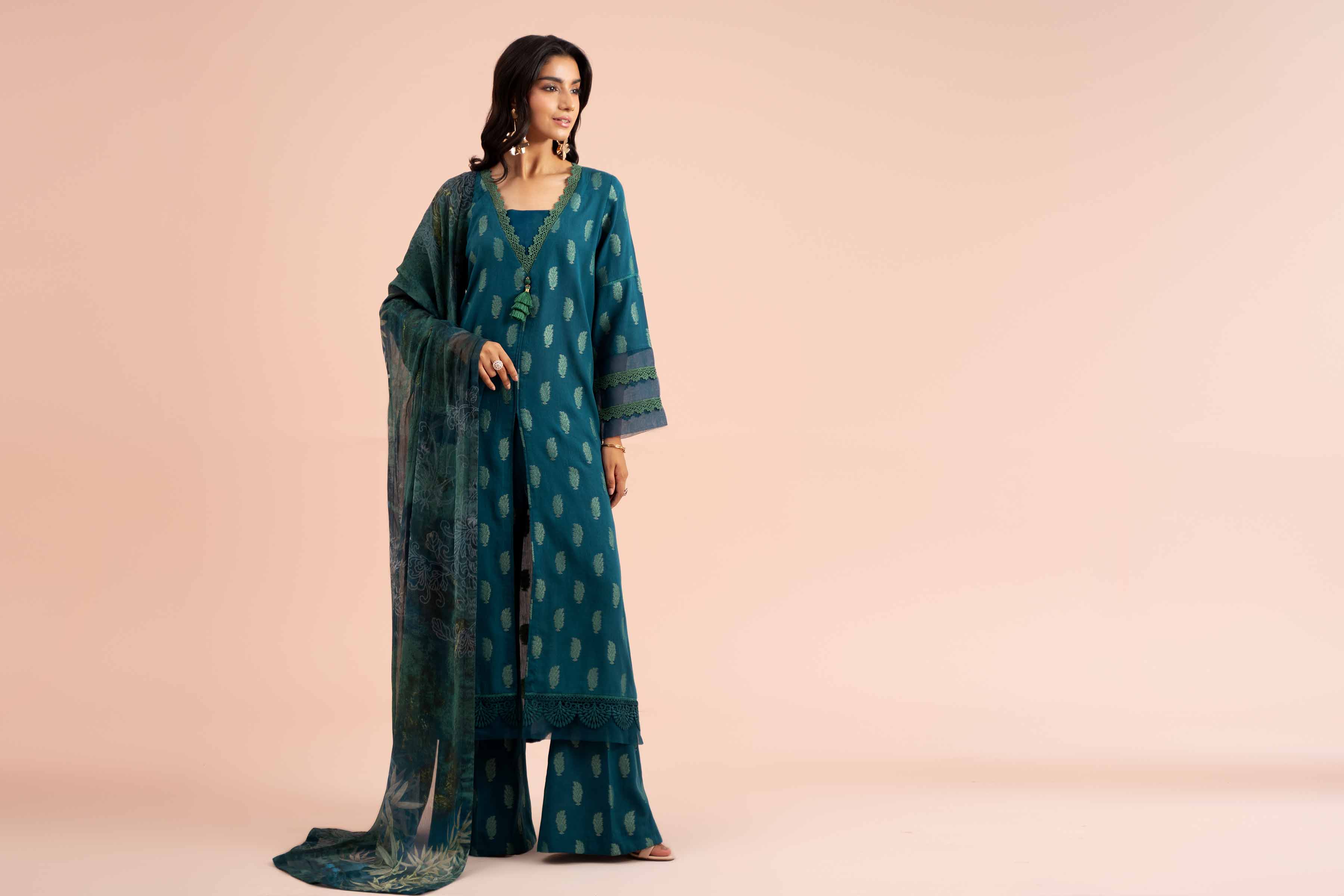 3 Piece - Jacquard Suit - 42402123