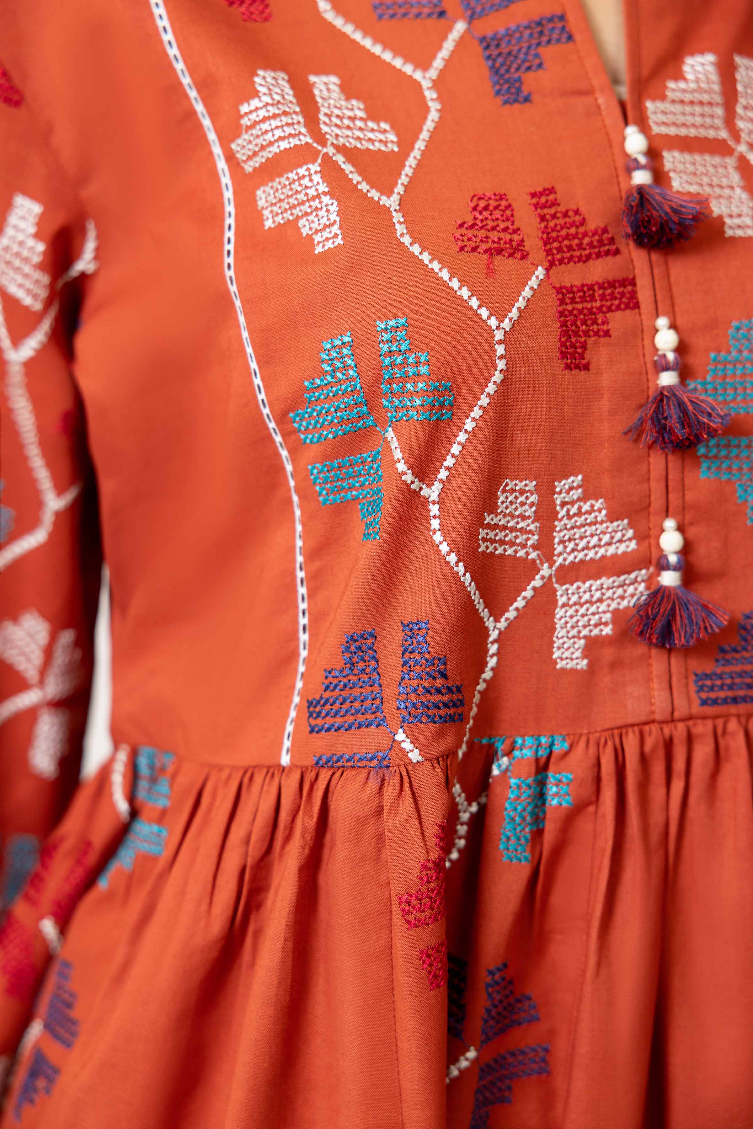 2 Piece - Dyed Embroidered Suit - 42402141