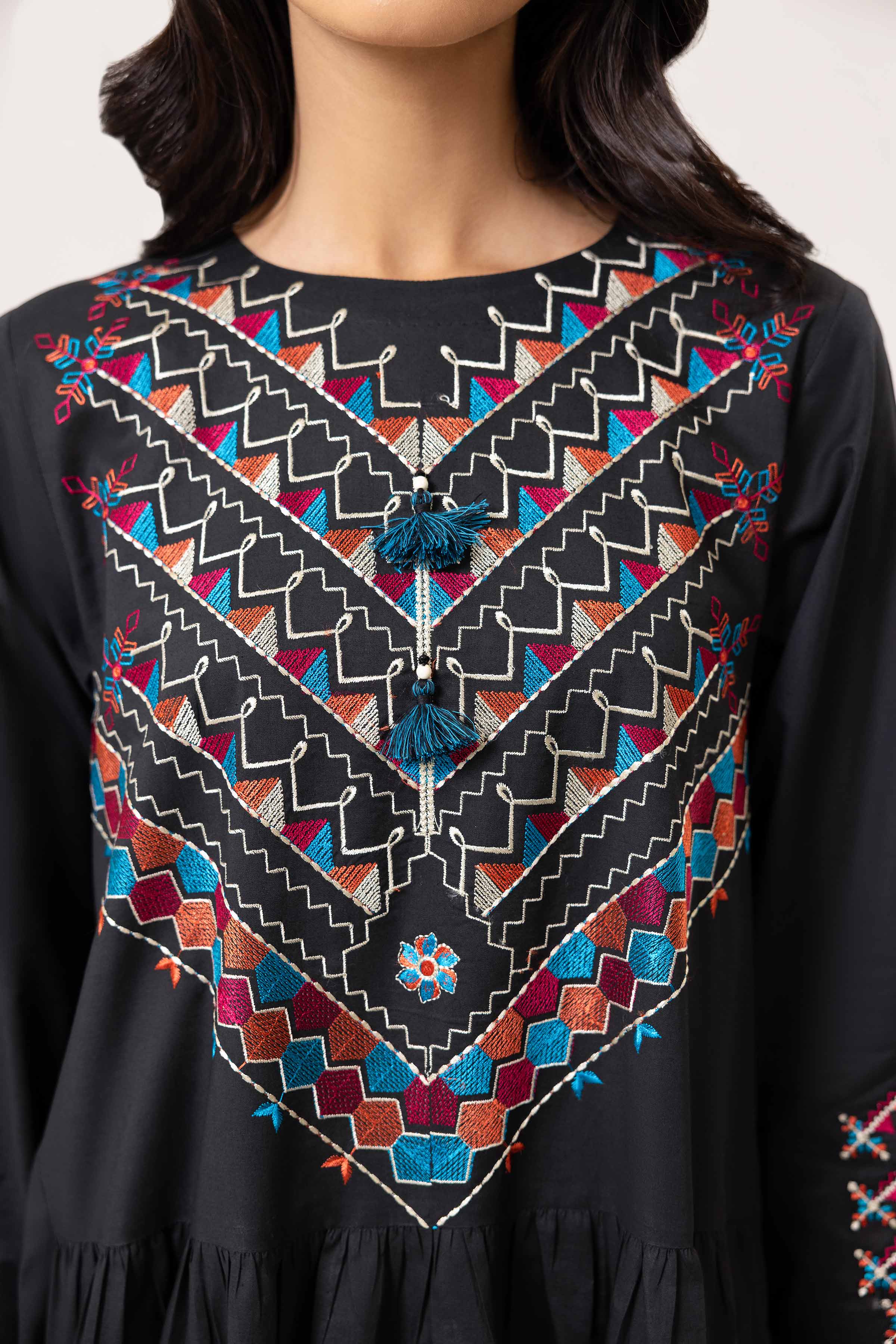 2 Piece - Dyed Embroidered Suit - 42402142