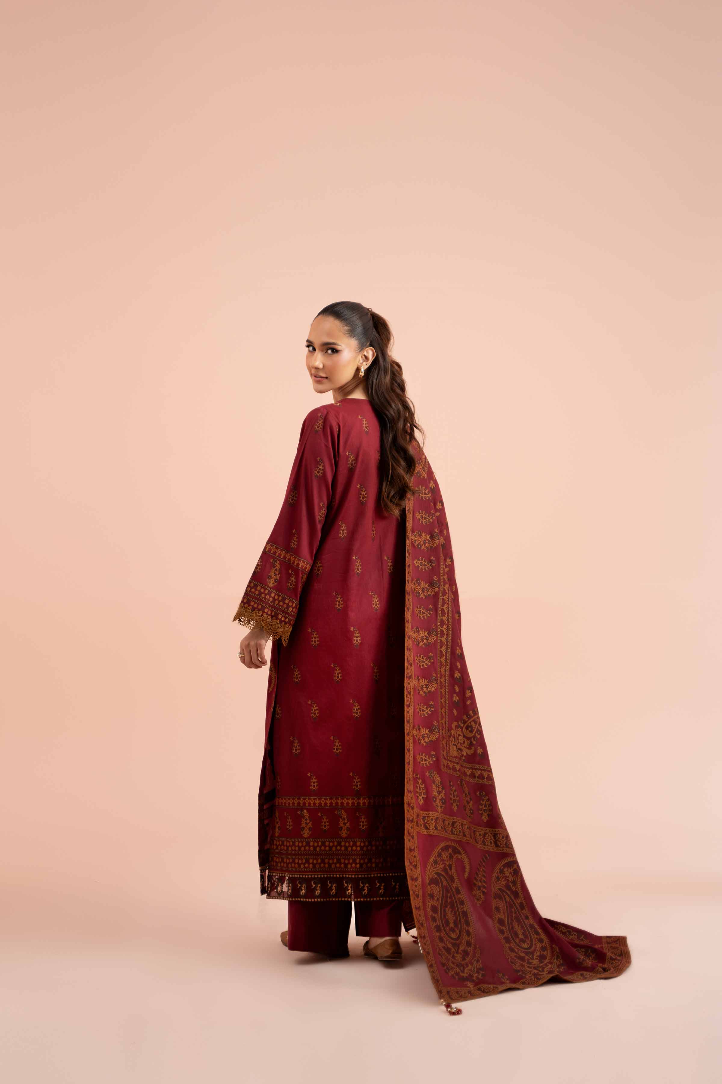 2 Piece - Jacquard Embroidered Suit - 42402155