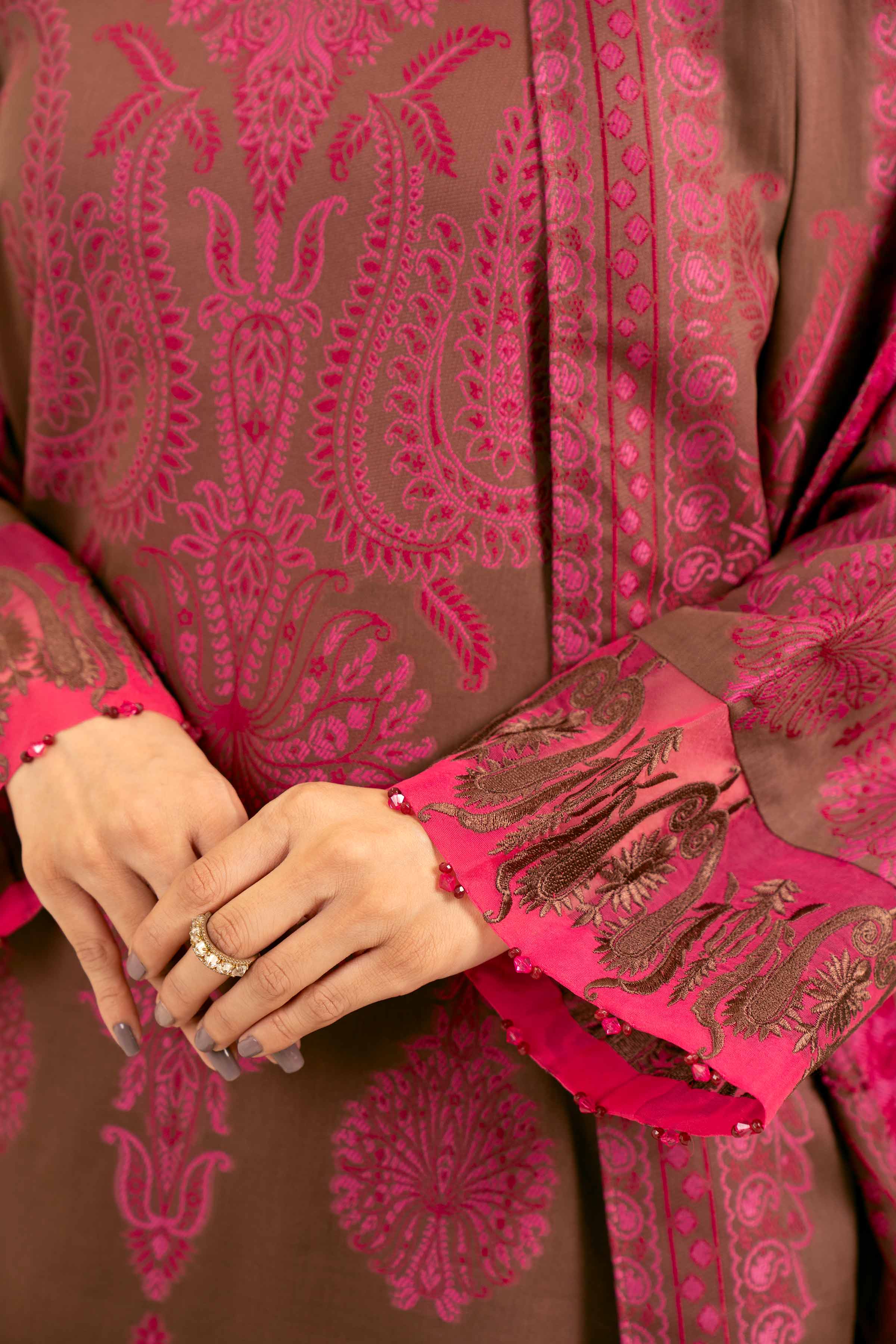 2 Piece - Jacquard Embroidered Suit - 42402156