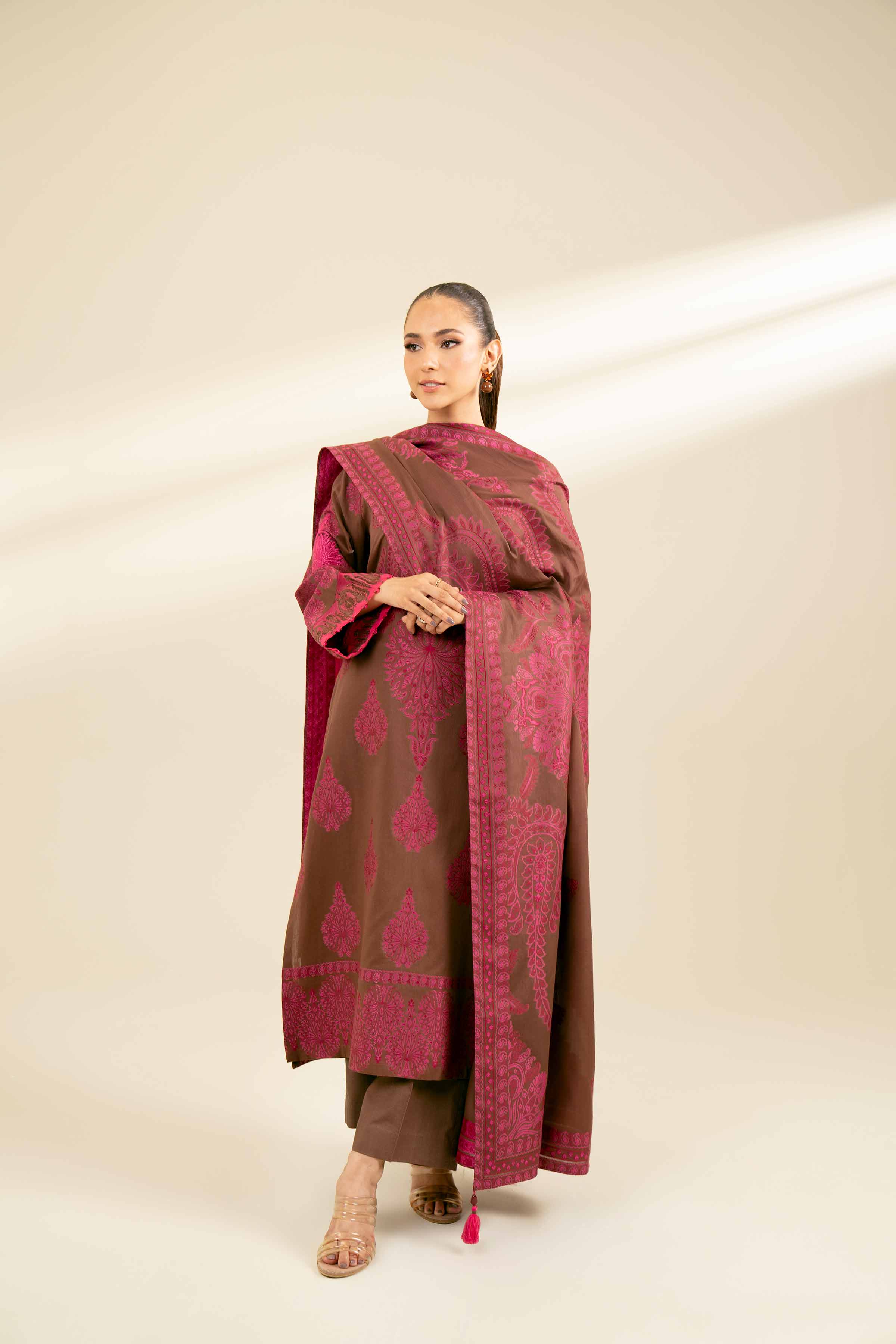 2 Piece - Jacquard Embroidered Suit - 42402156