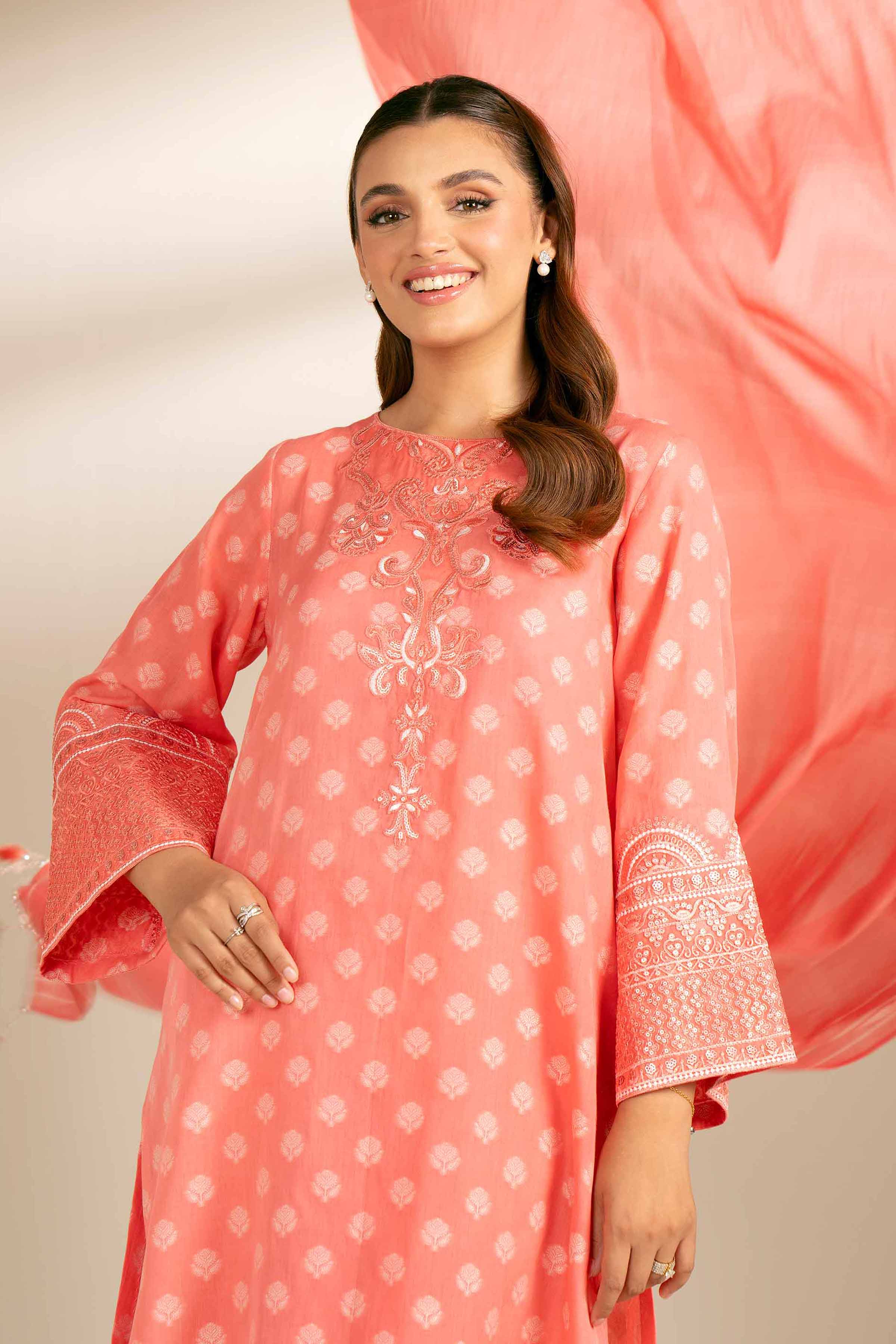 3 Piece - Yarn Dyed Embroidered Suit - 42402165