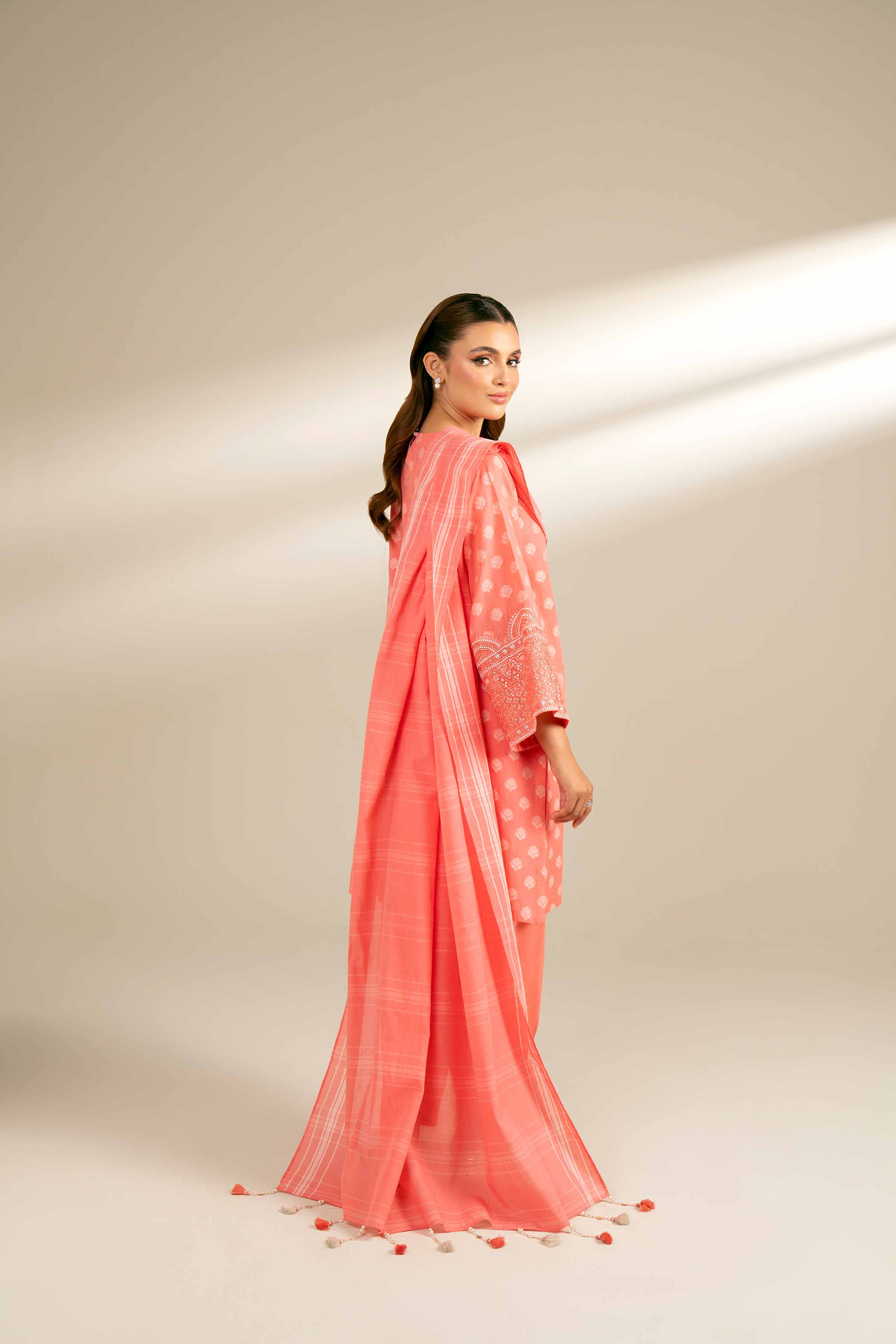 3 Piece - Yarn Dyed Embroidered Suit - 42402165
