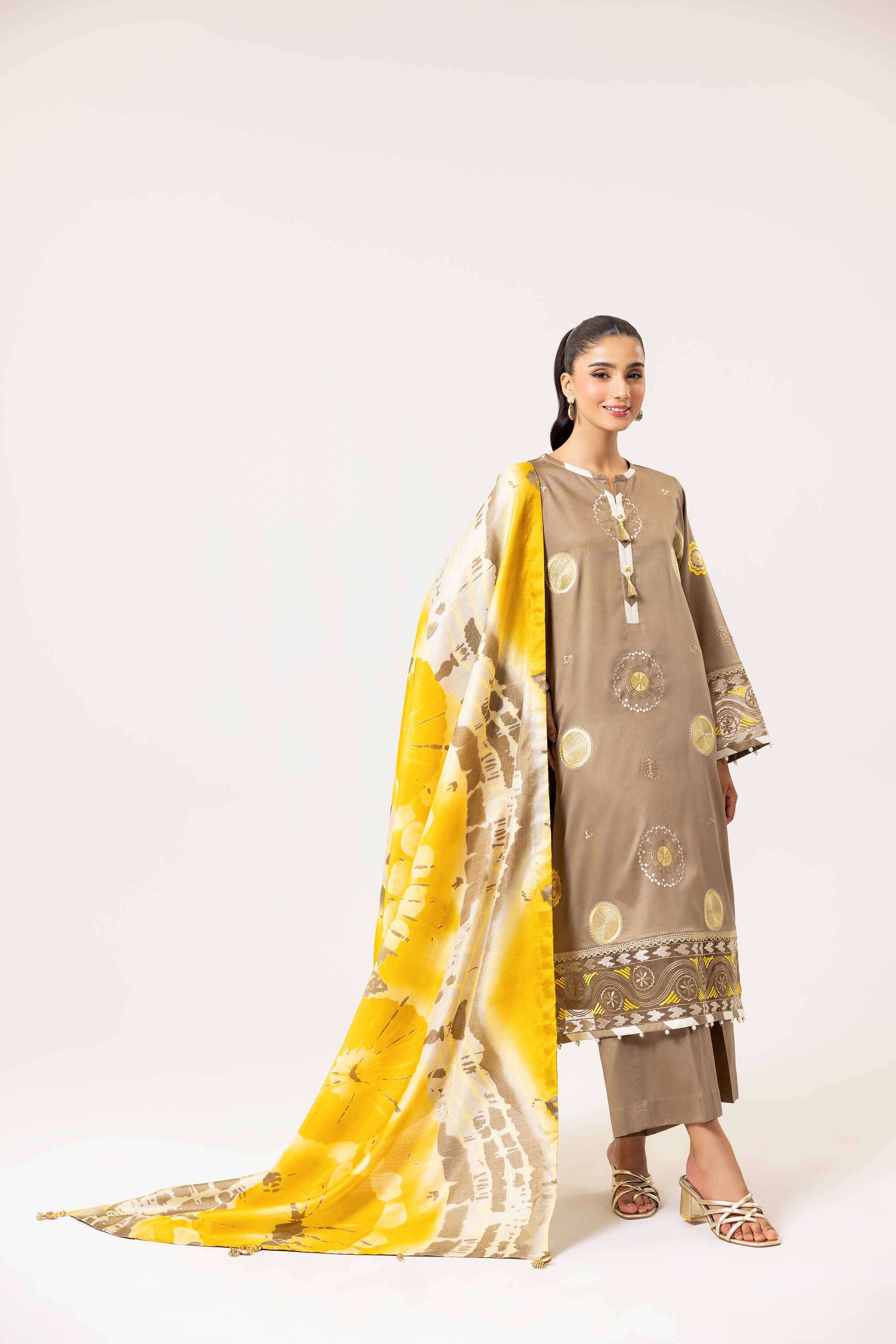 3 Piece - Embroidered Suit - 42402176