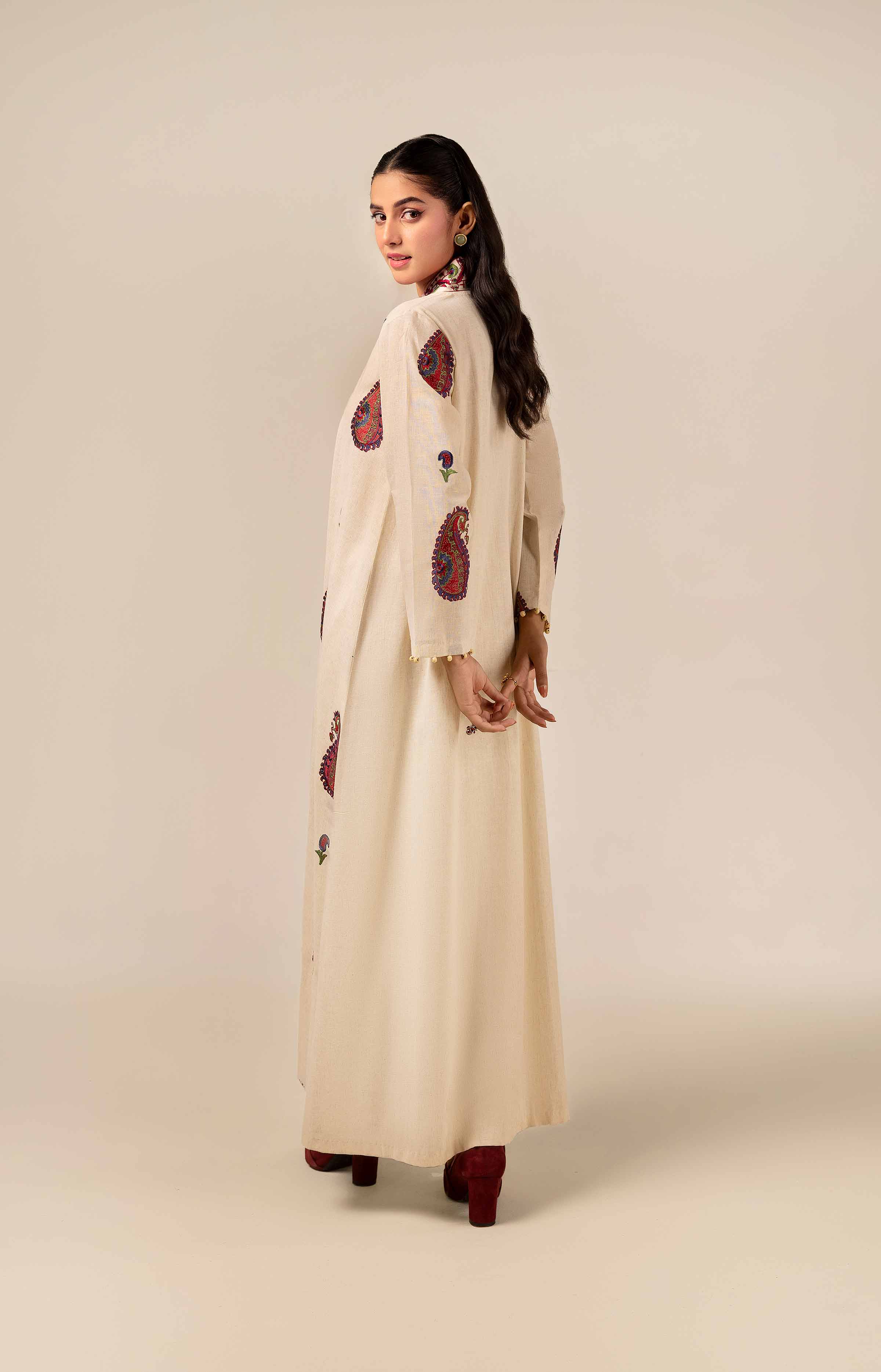 2 Piece - Dyed Embroidered Suit - 42404034