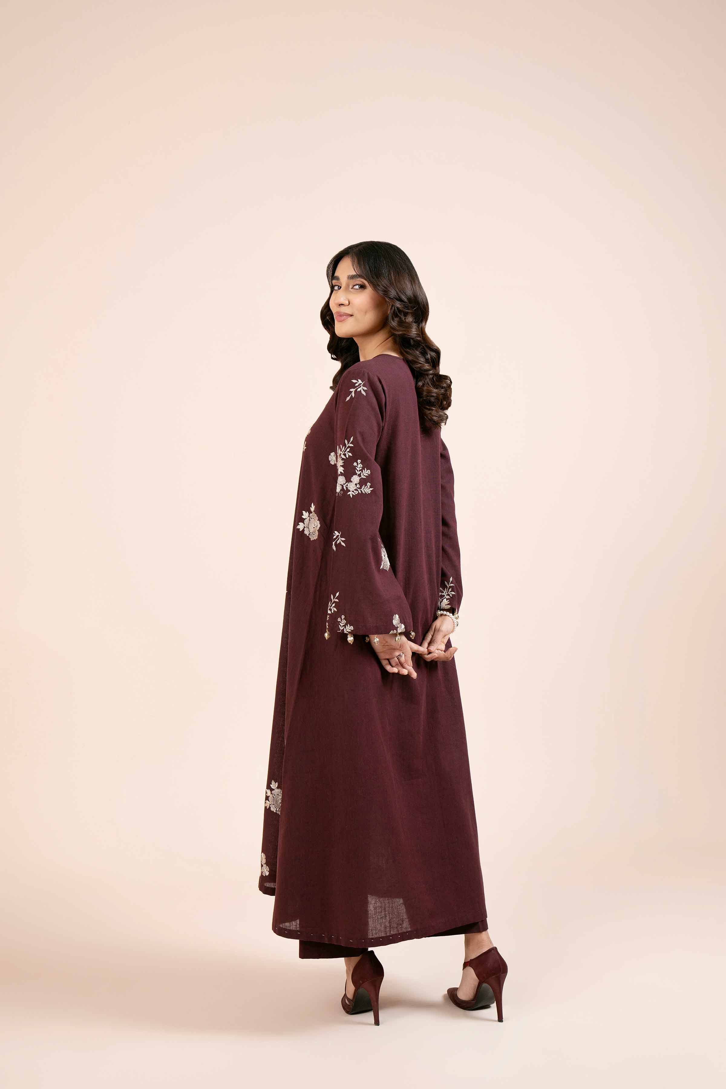2 Piece - Dyed Embroidered Suit - 42404038