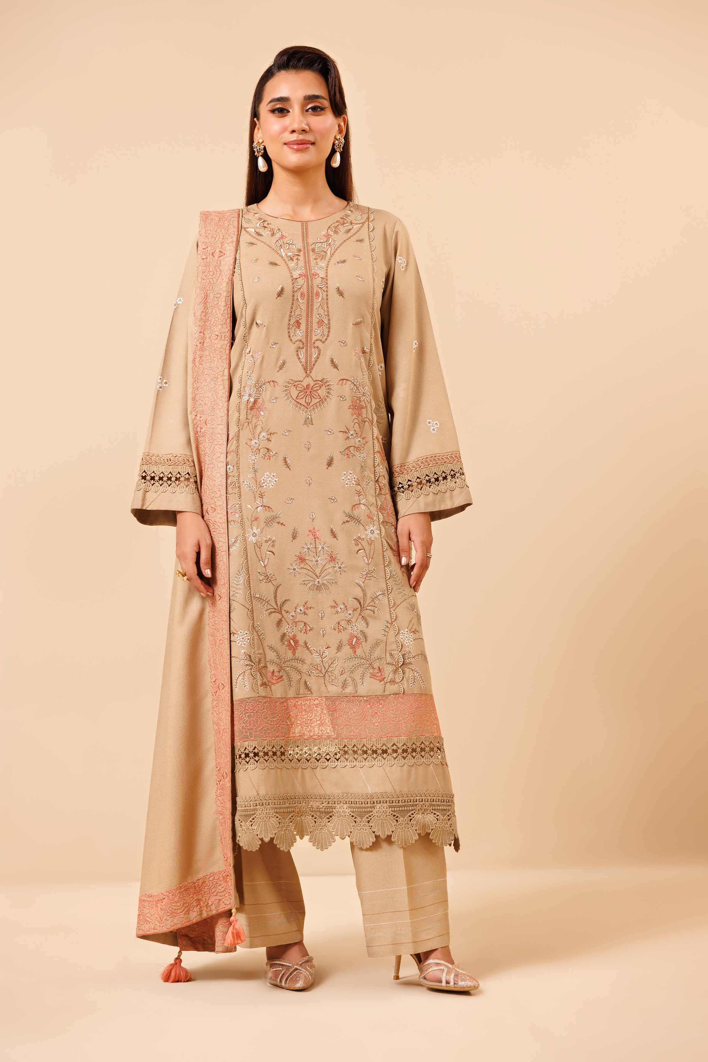 3 Piece - Embroidered Suit - 42404363