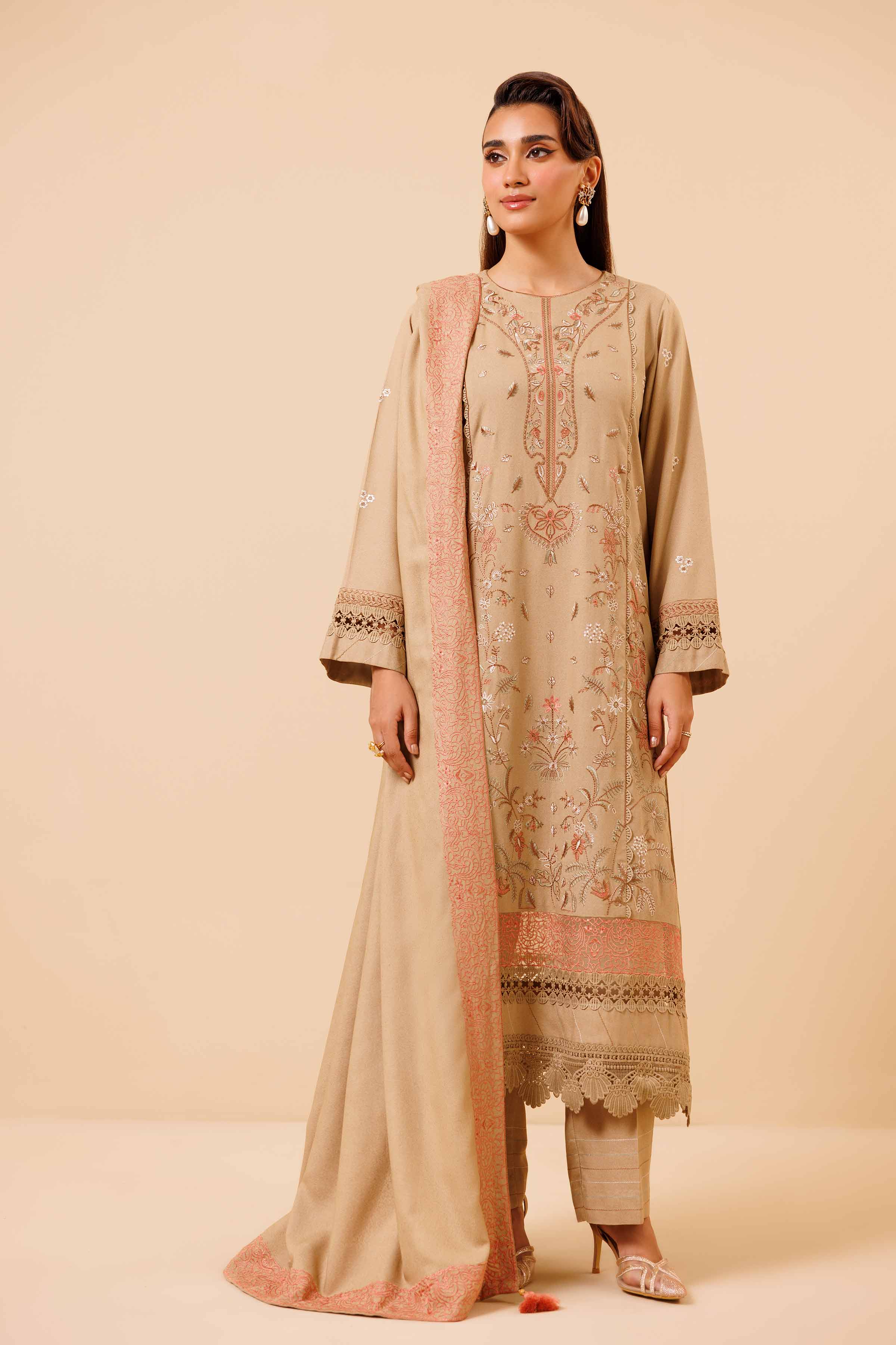 3 Piece - Embroidered Suit - 42404363