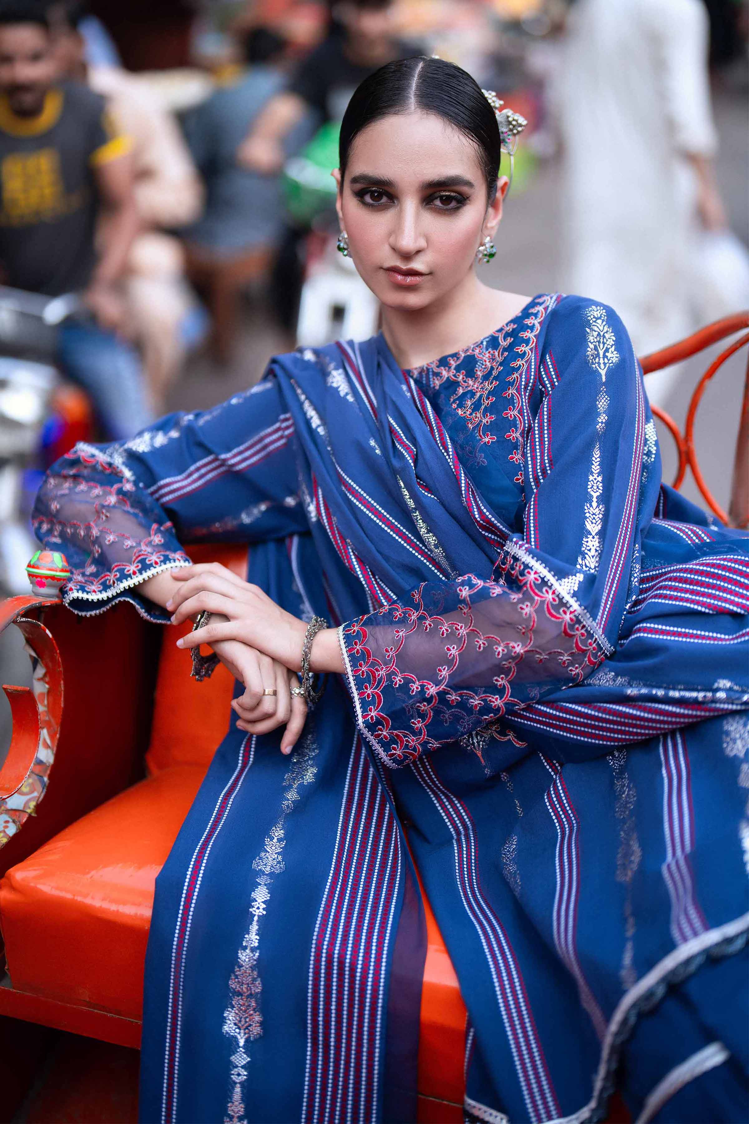 3 Piece - Jacquard Embroidered Suit - 42404377
