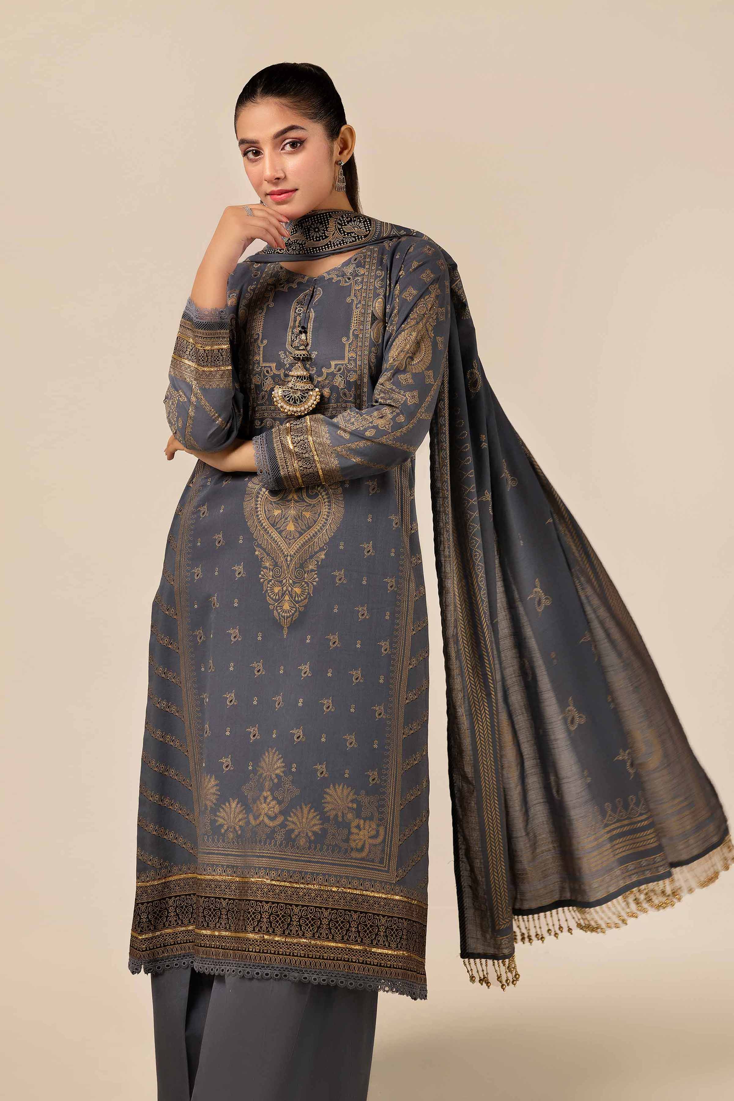 3 Piece - Paste Printed Suit - 42404581