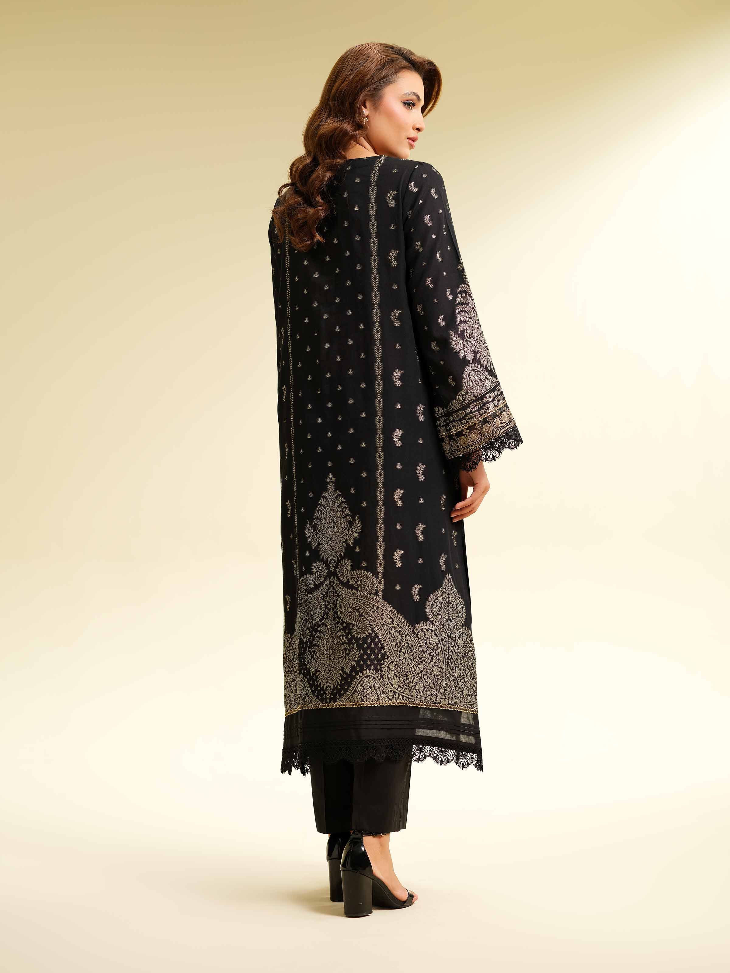 2 Piece - Jacquard Embroidered Suit - 42501026