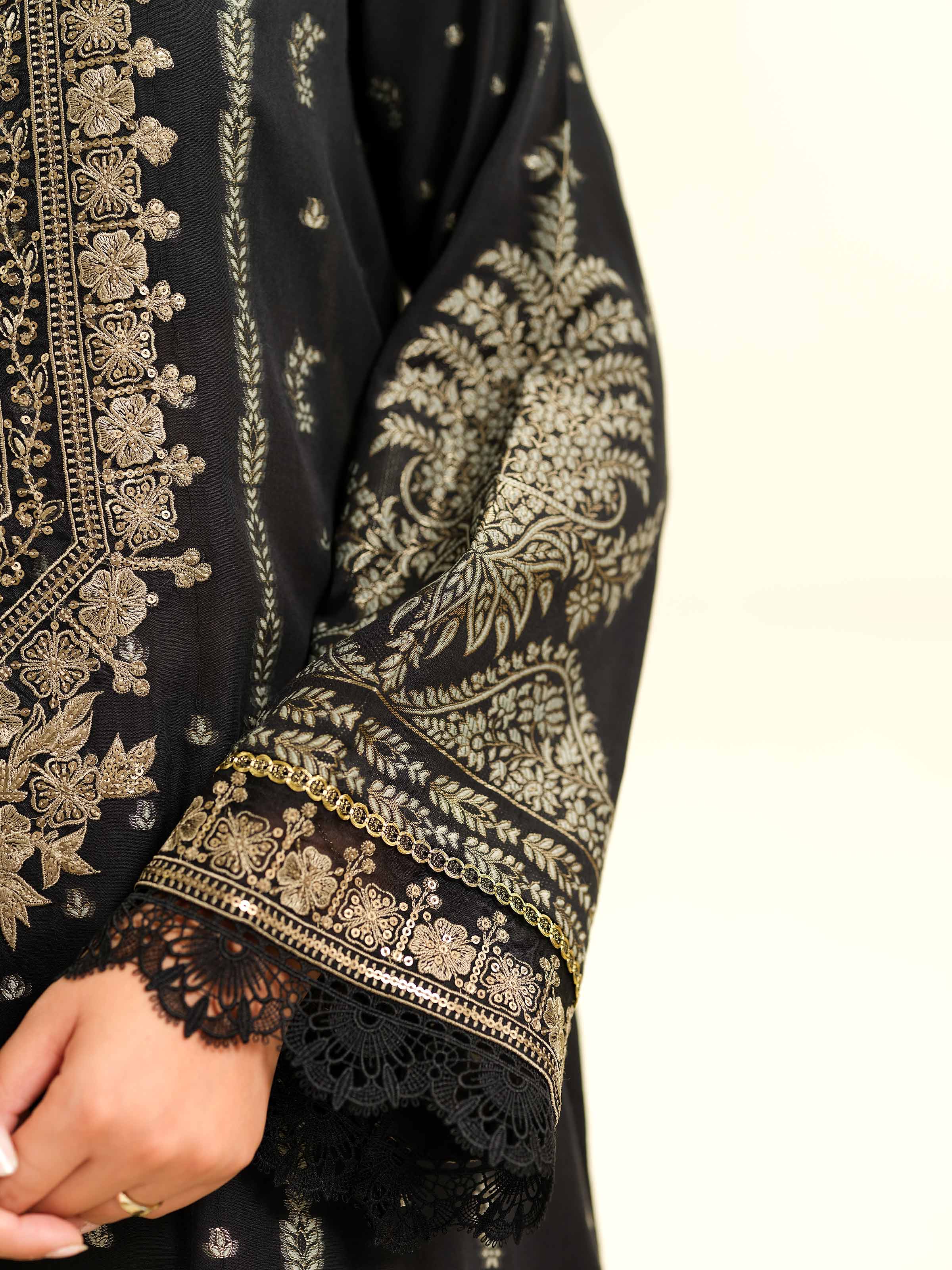 2 Piece - Jacquard Embroidered Suit - 42501026