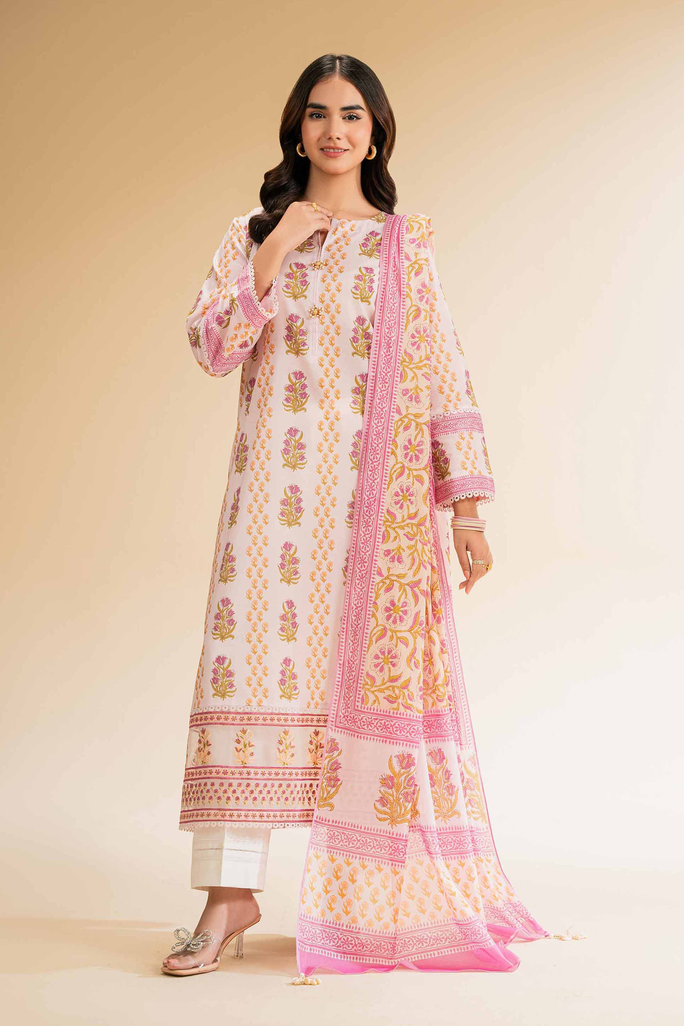 2 Piece - Printed Embroidered Suit - 42501157