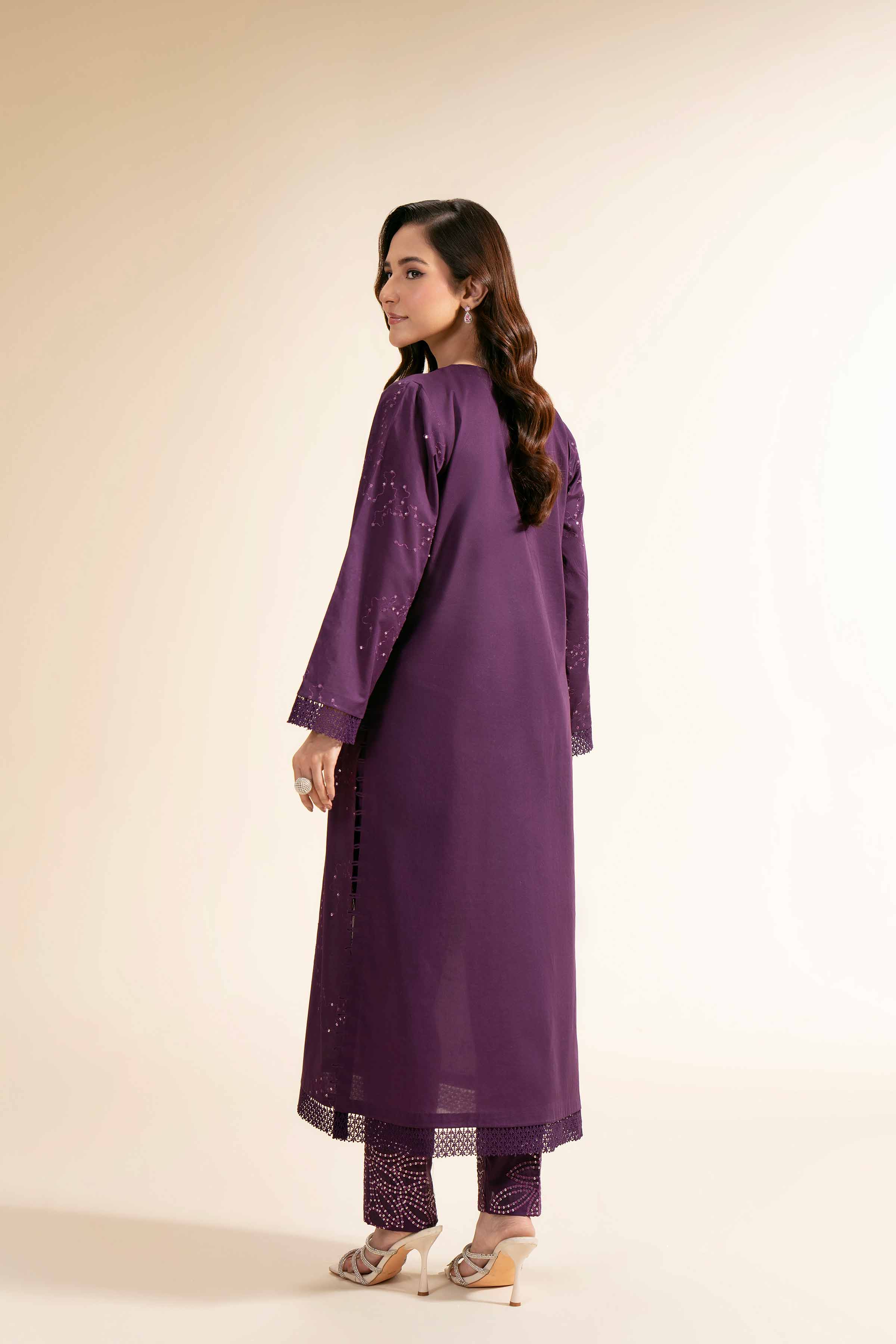 2 Piece - Dyed Embroidered Suit - 42501258